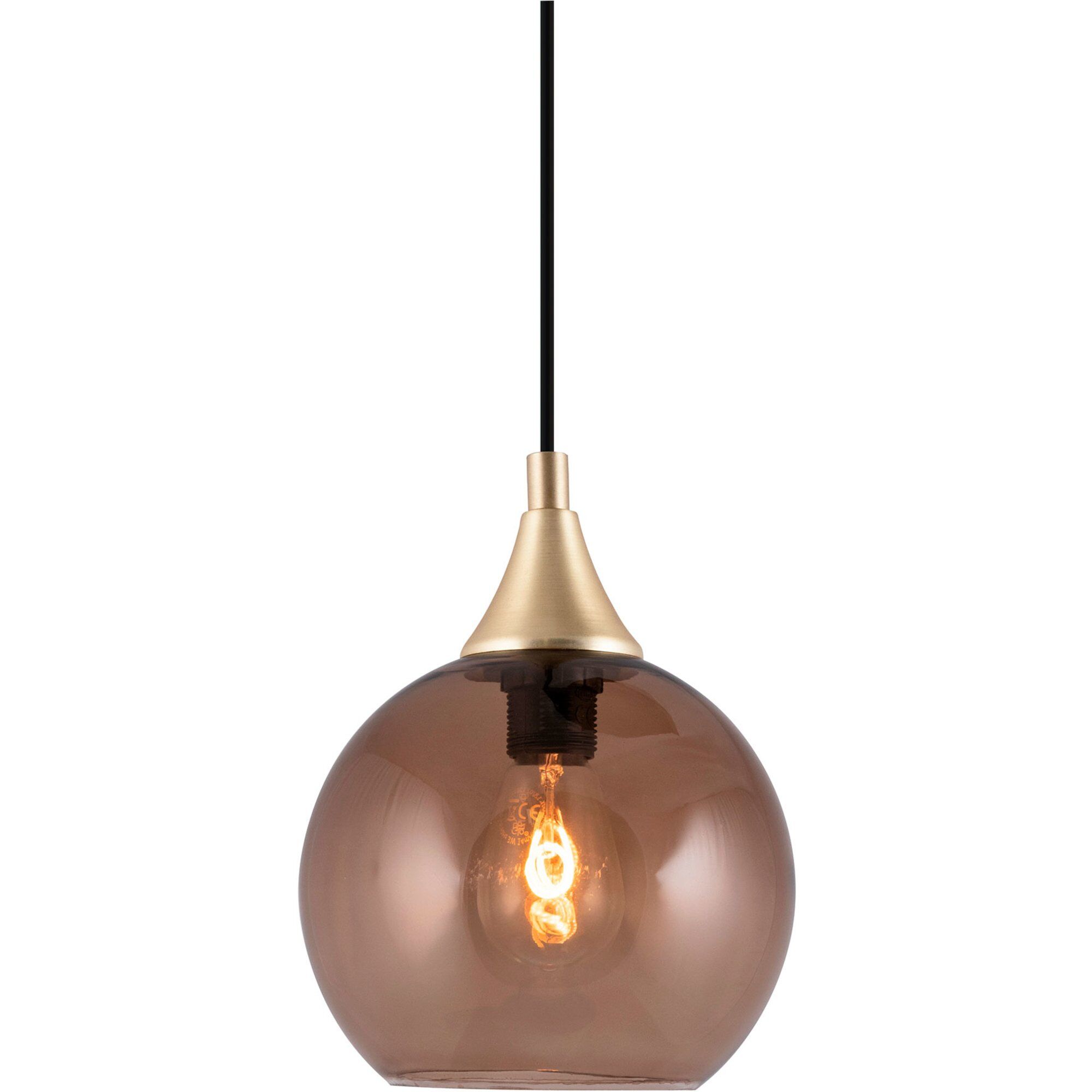 Globen Lighting Bowl Mini Pendel  Brun