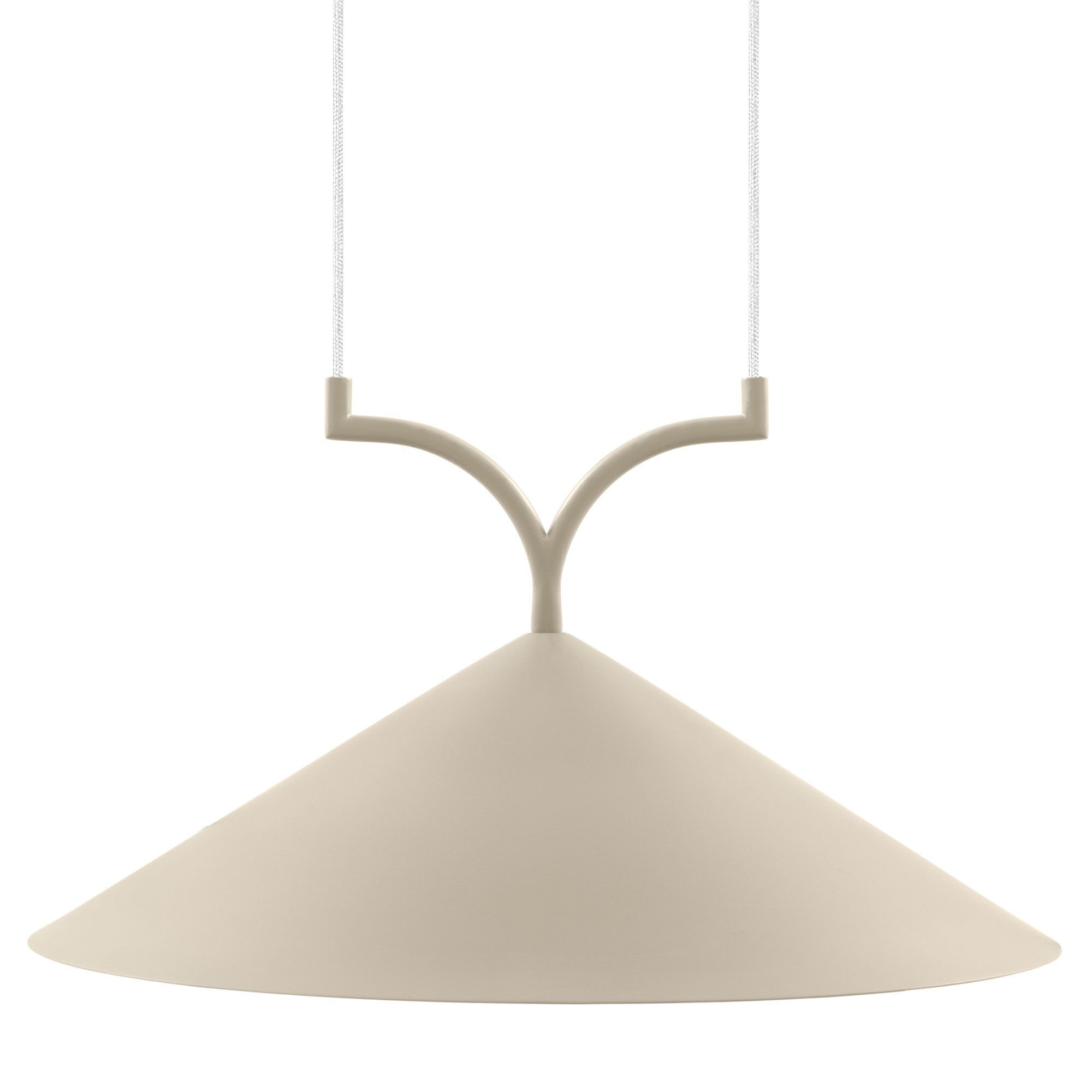 Globen Lighting Curve Pendel Lampe 50 Cm  Beige