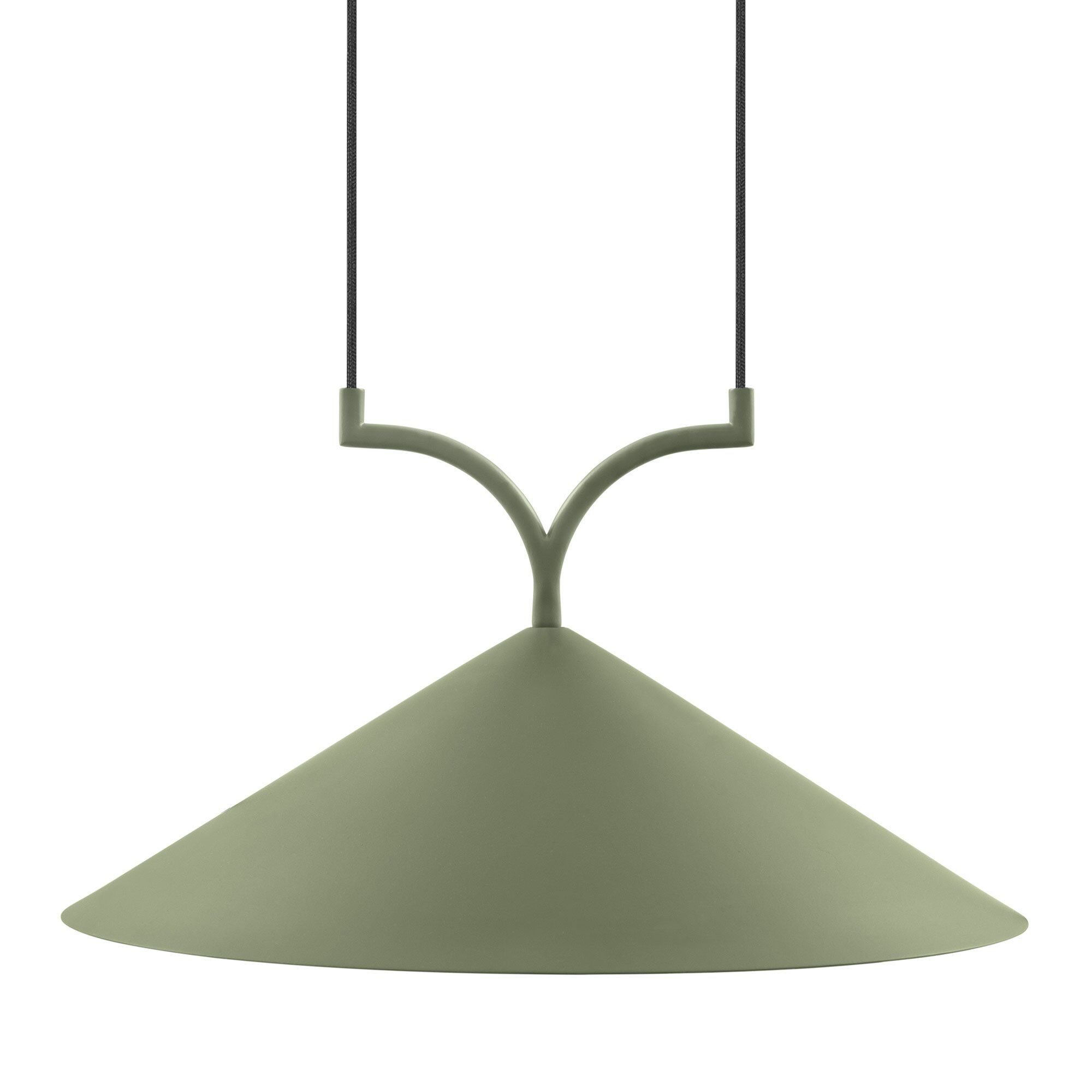 Globen Lighting Curve Pendel Loftlampe 50 Cm  Grøn