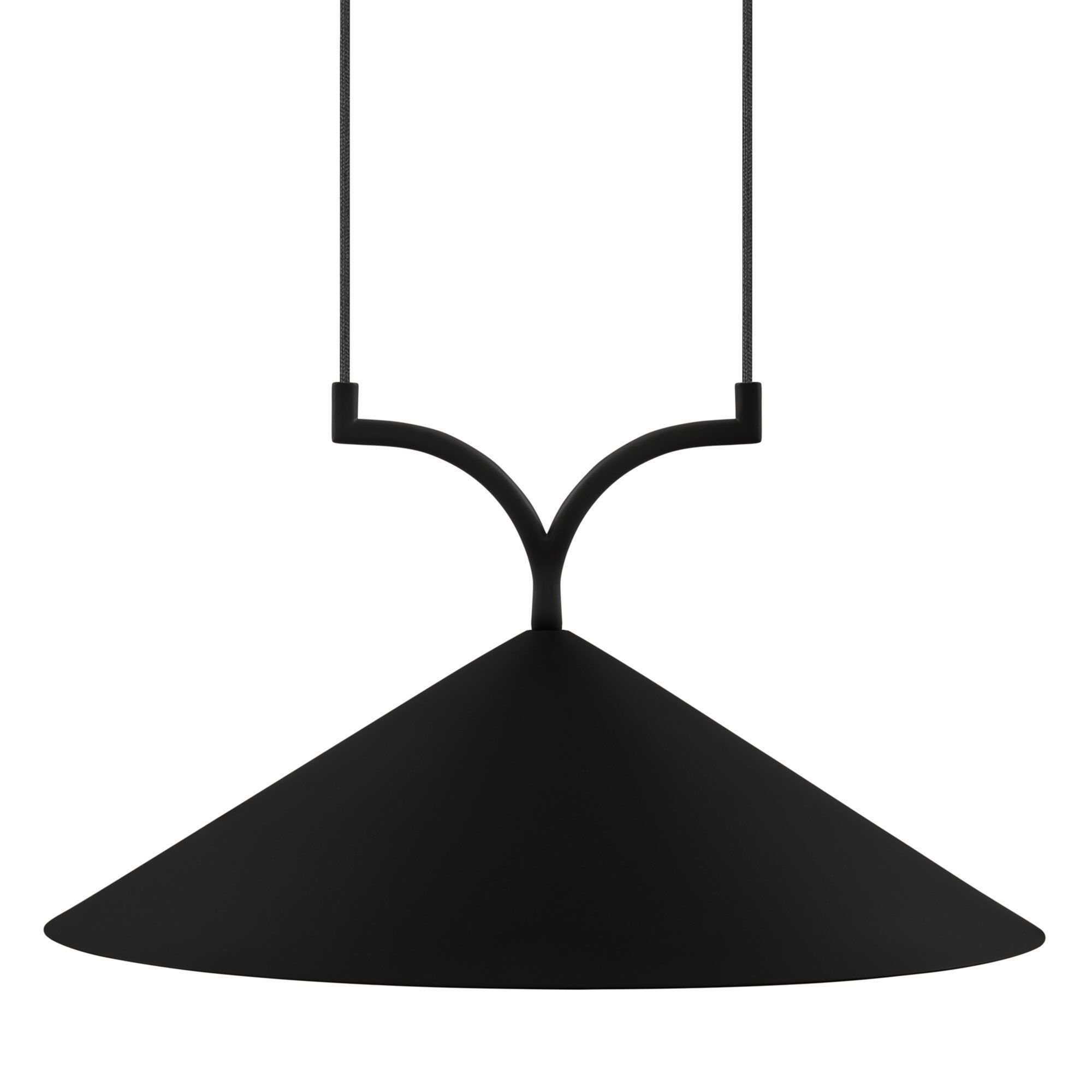 Globen Lighting Curve Pendel Loftlampe 50 Cm  Sort