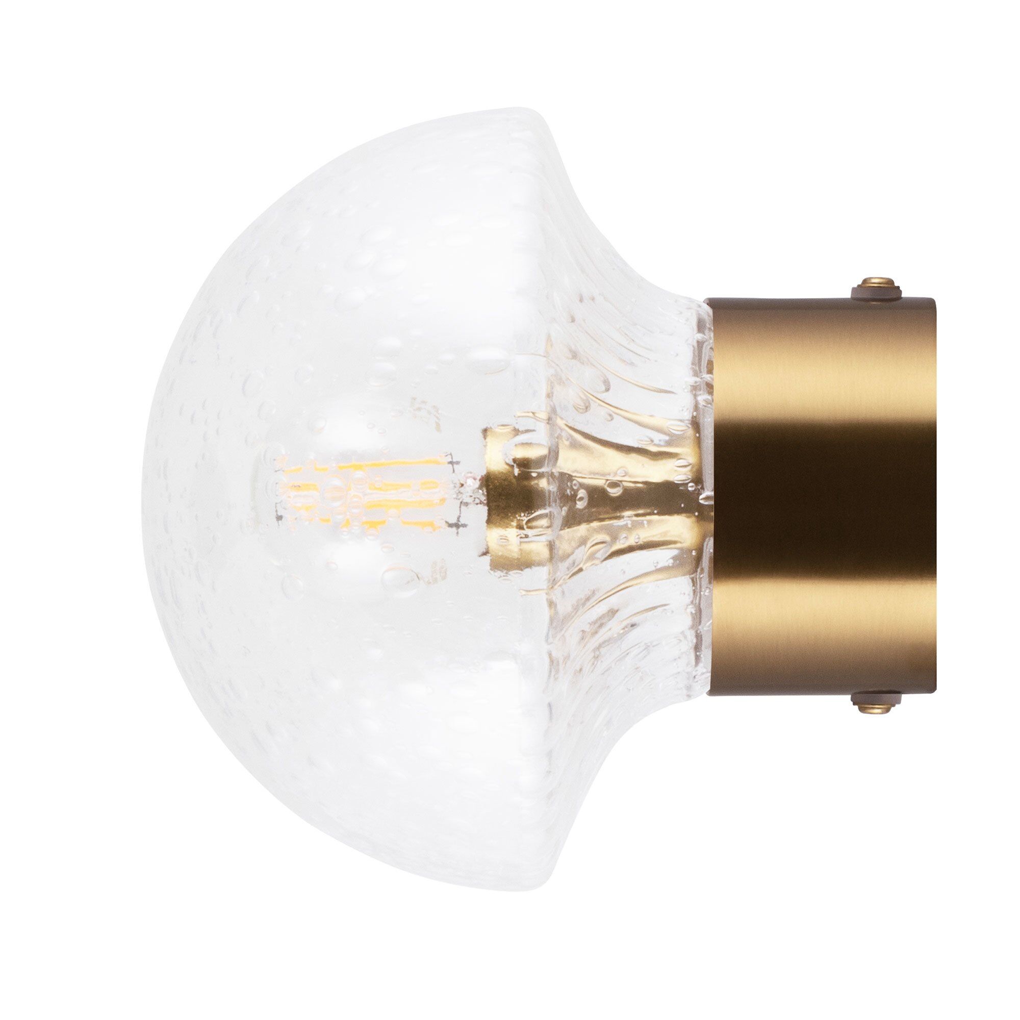Globen Lighting Fungo 16 Væglampe  Klar Messing