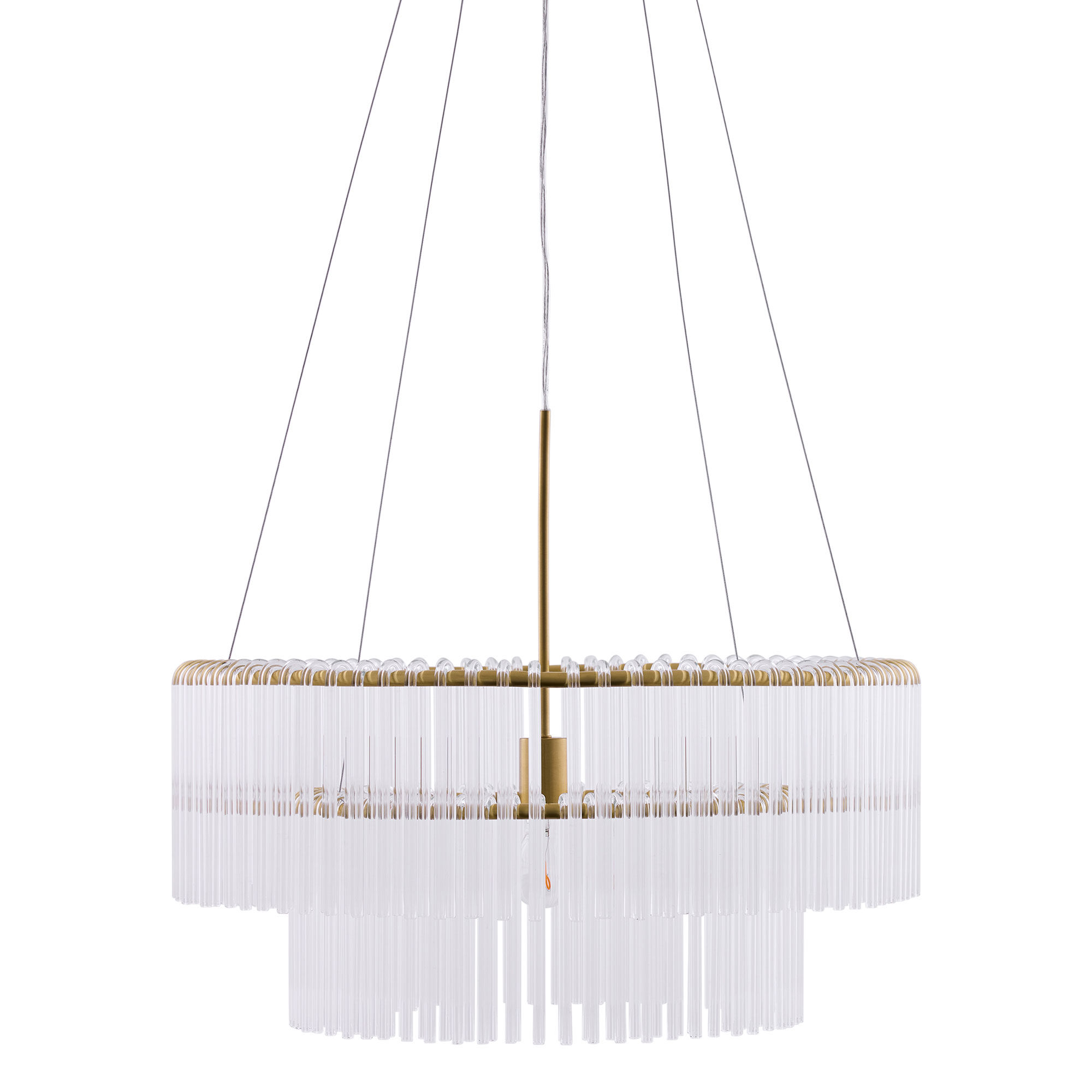 Globen Lighting Hook Pendellampe 60 Cm  Klar Messing