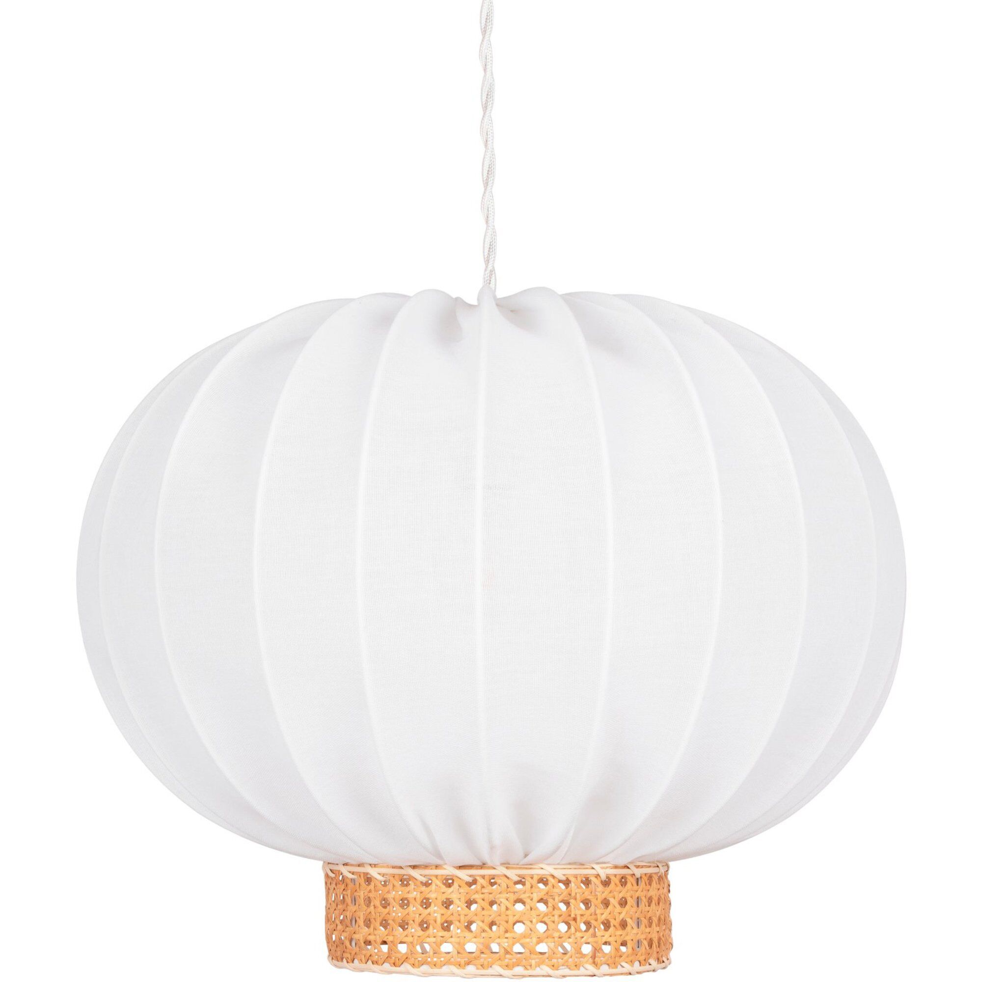 Globen Lighting Lighting Pendel Yokohama  50 Cm  Hvid Natur