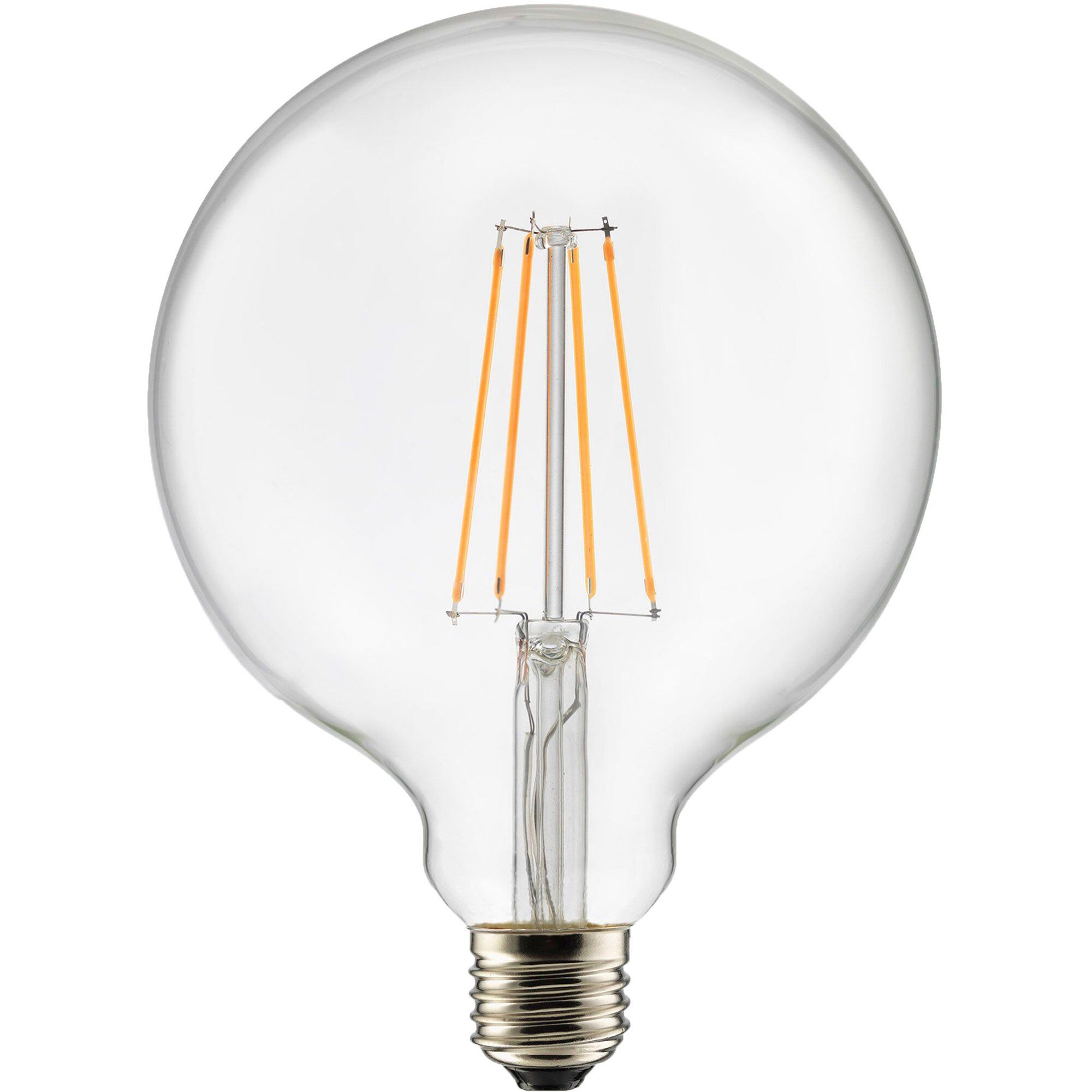 Globen Lighting Lyskilde E27 Led  -trins Dæmpbar Globe 125 Mm    -7w  Klar