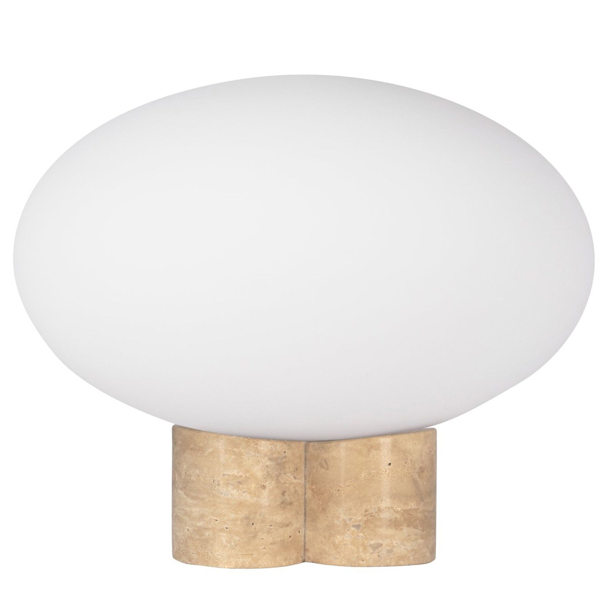 Globen Lighting Mammut Bordlampe  28 Cm  Travertin