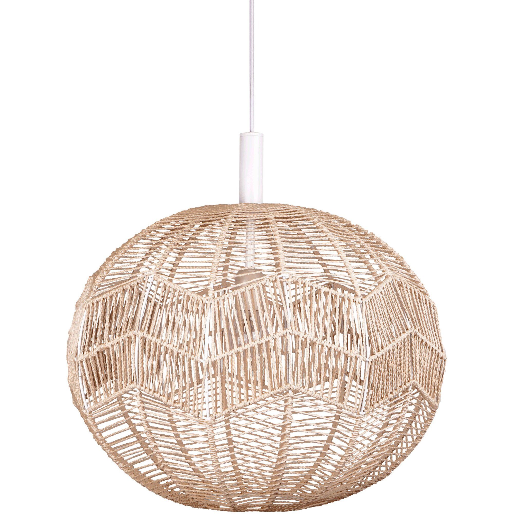 Globen Lighting Missy Pendel  Natur Hvid