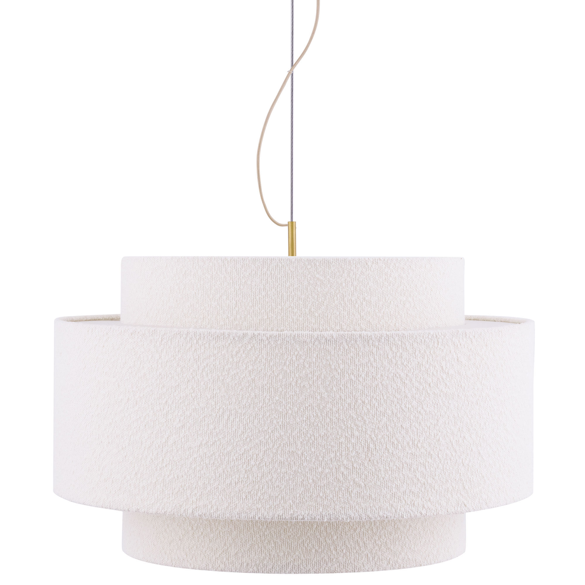 Globen Lighting Noah Bouclé Pendellampe 70 Cm  Hvid