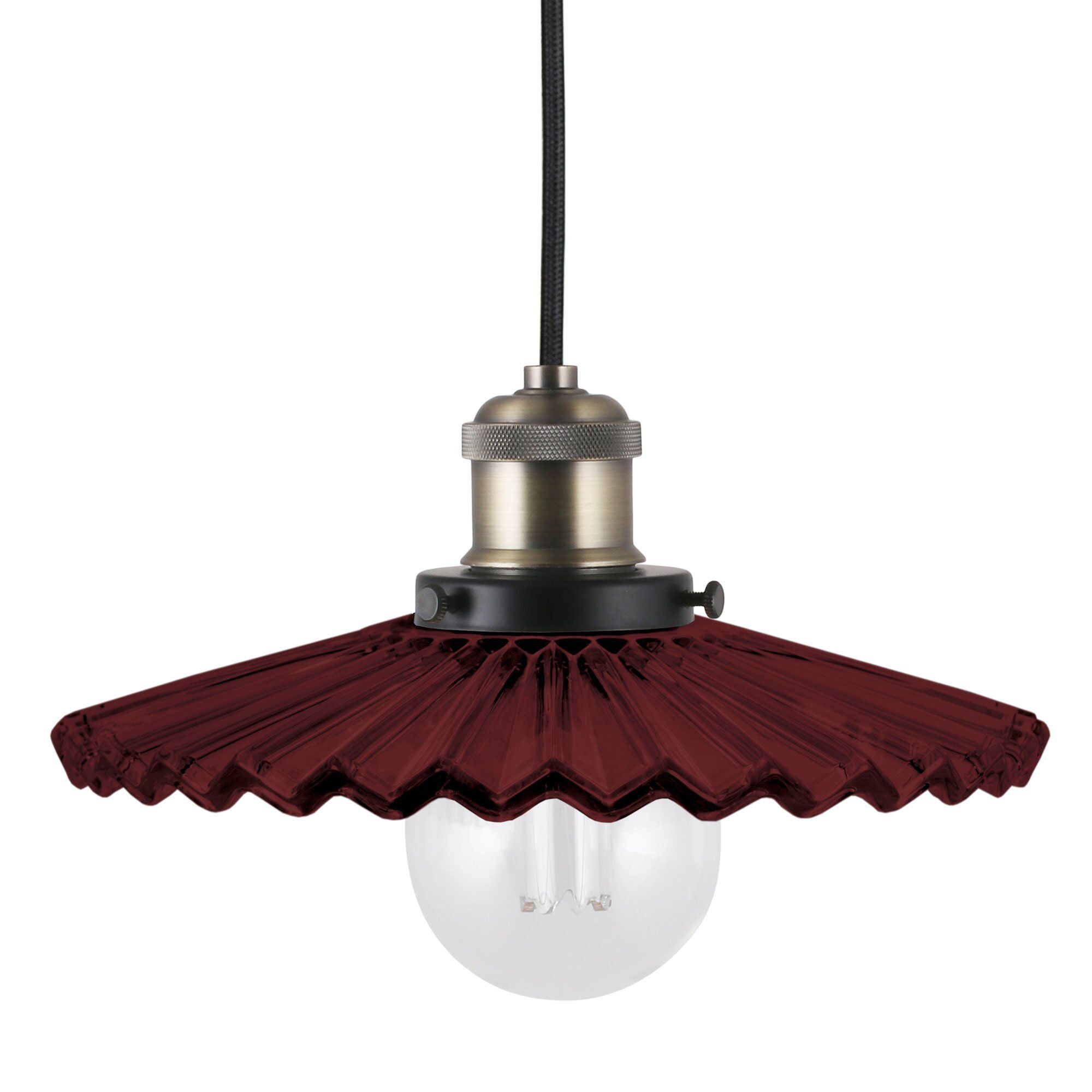 Globen Lighting Pendel Cobbler 25  Burgundy