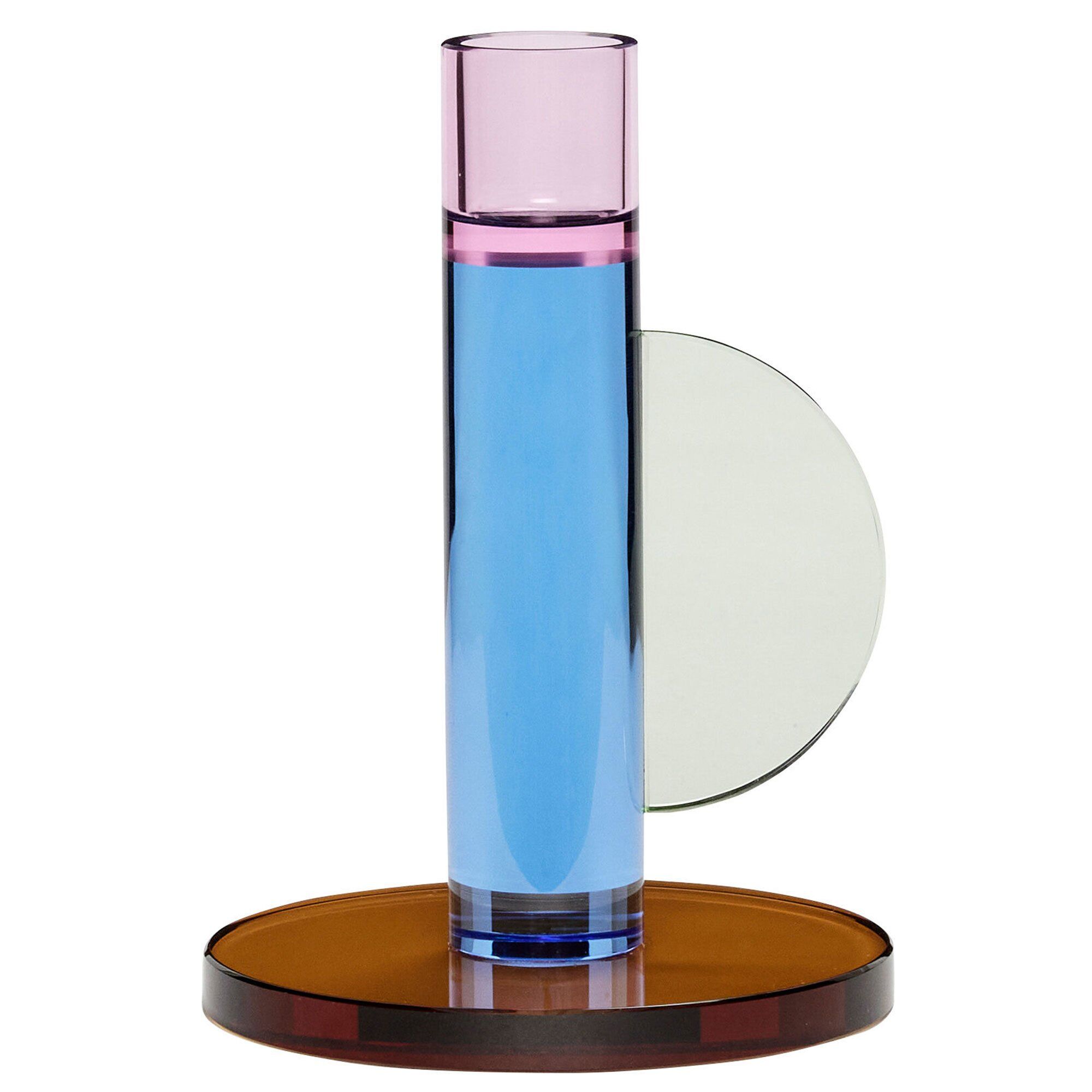 Hübsch Astro Lysestage 14 Cm  Blå