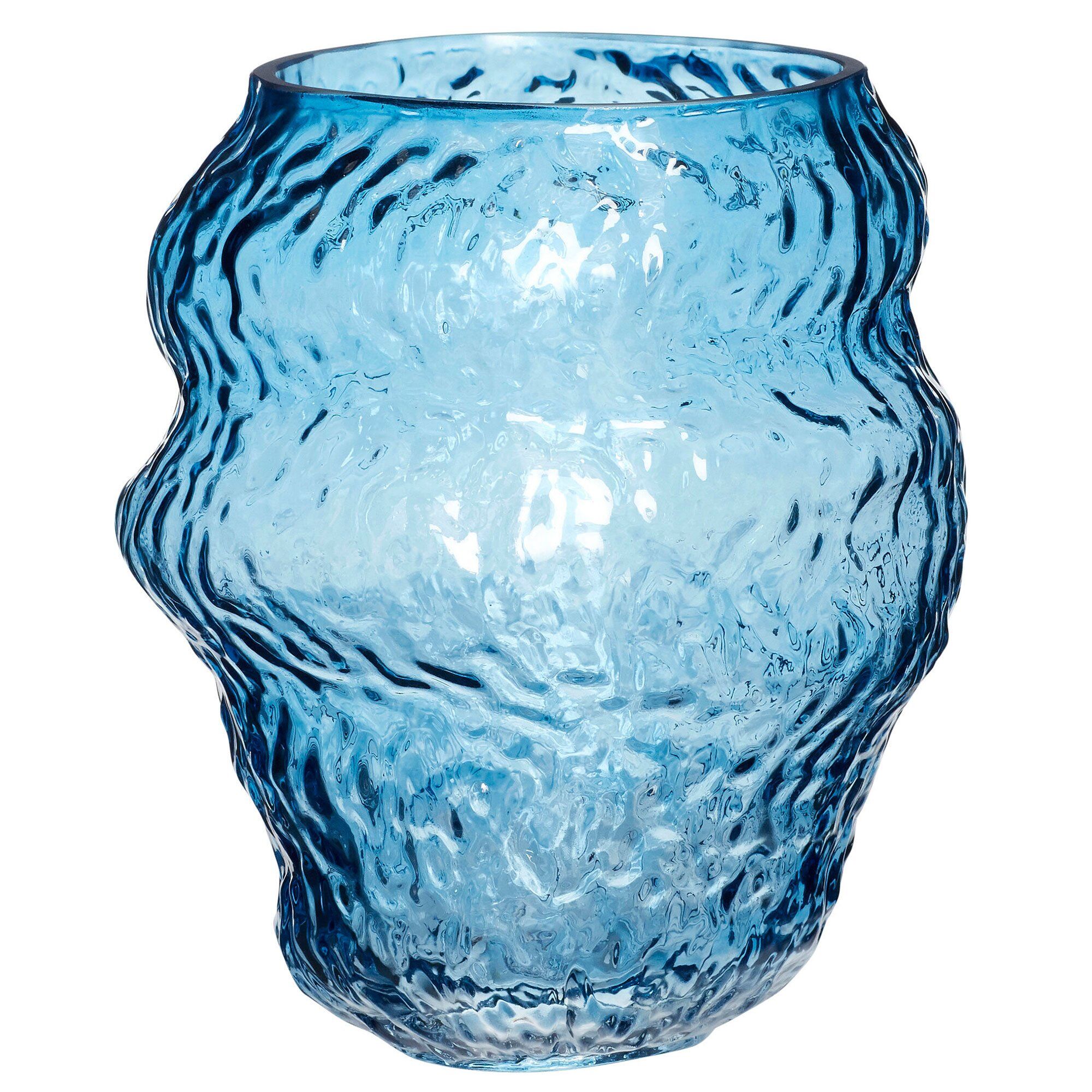 Hübsch Aurora Vase 18 Cm  Blå