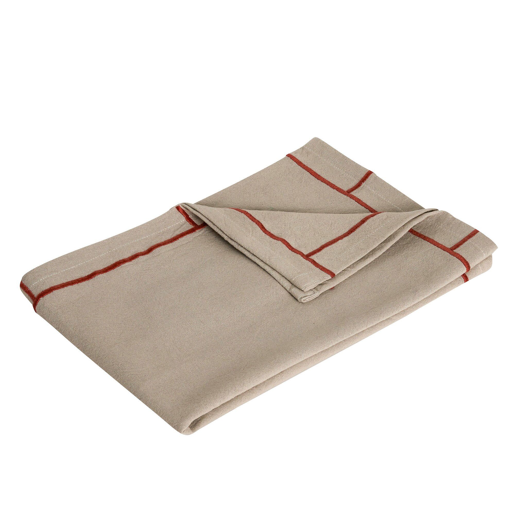 Hübsch Easypeasy Viskestykke  Beige Rød