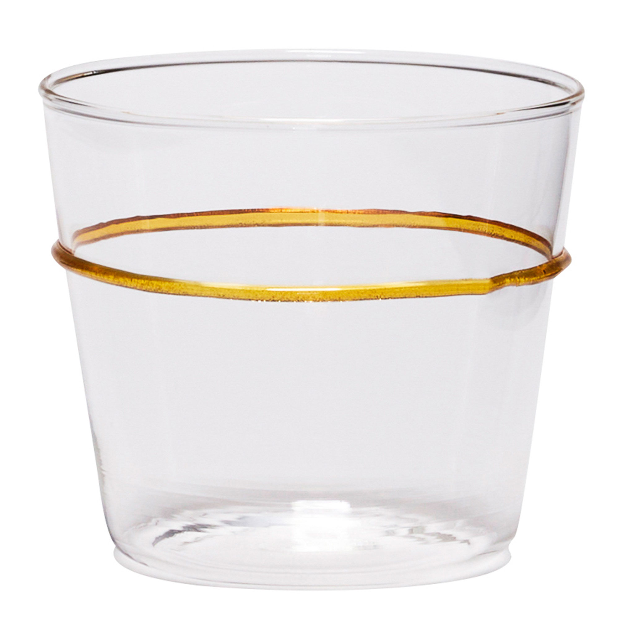 Hübsch Orbit Drikkeglas  Klar Gul
