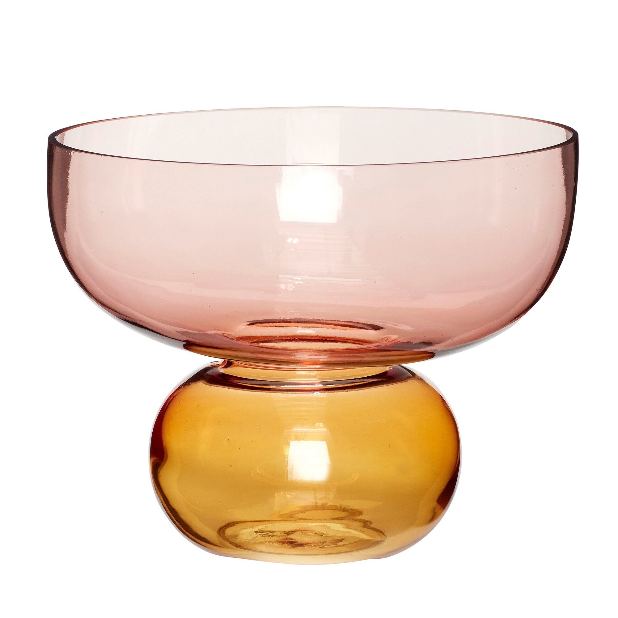 Hübsch Show Vase 25 Cm  Rav Lyserød