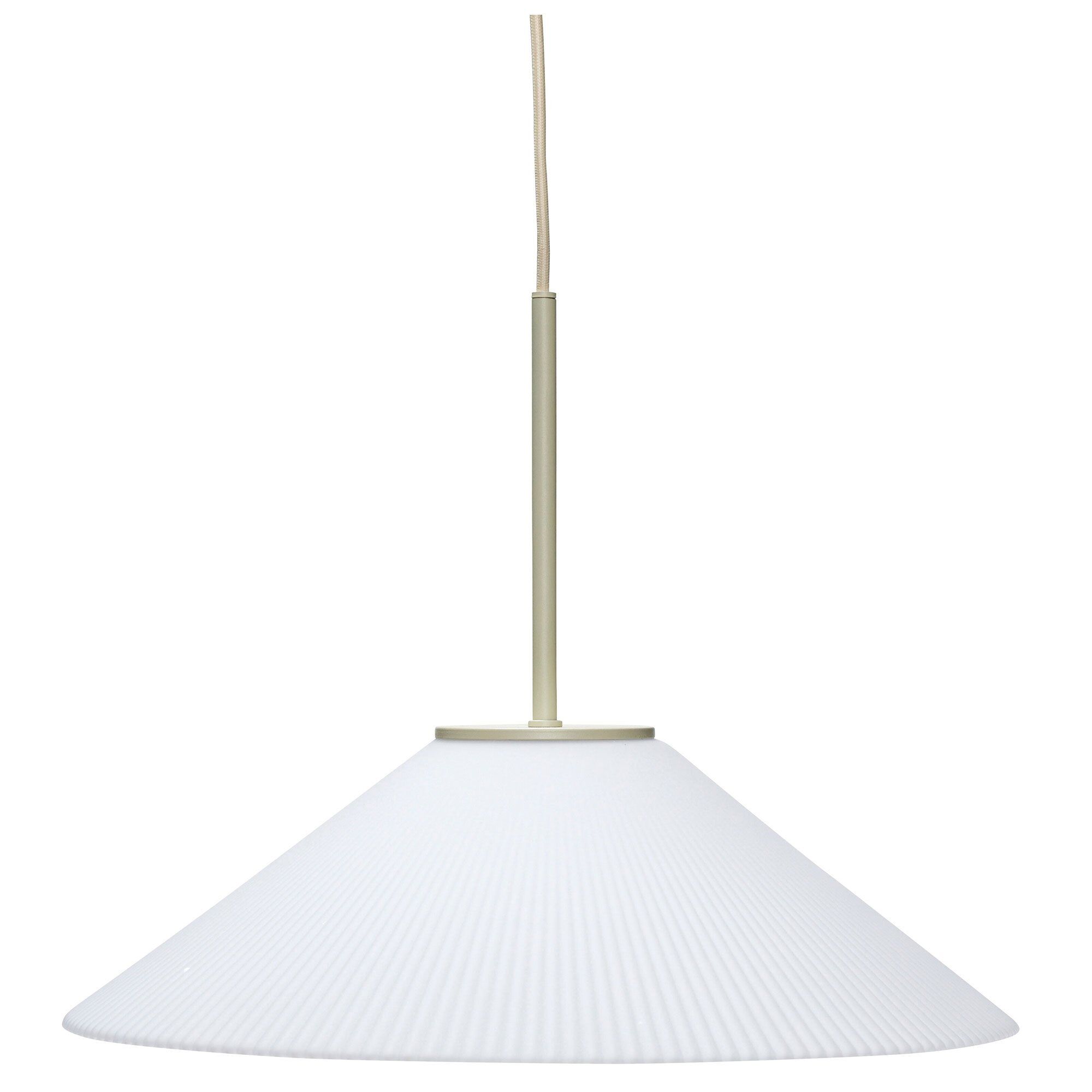 Hübsch Solid Loftslampe 44 Cm  Sand Hvid