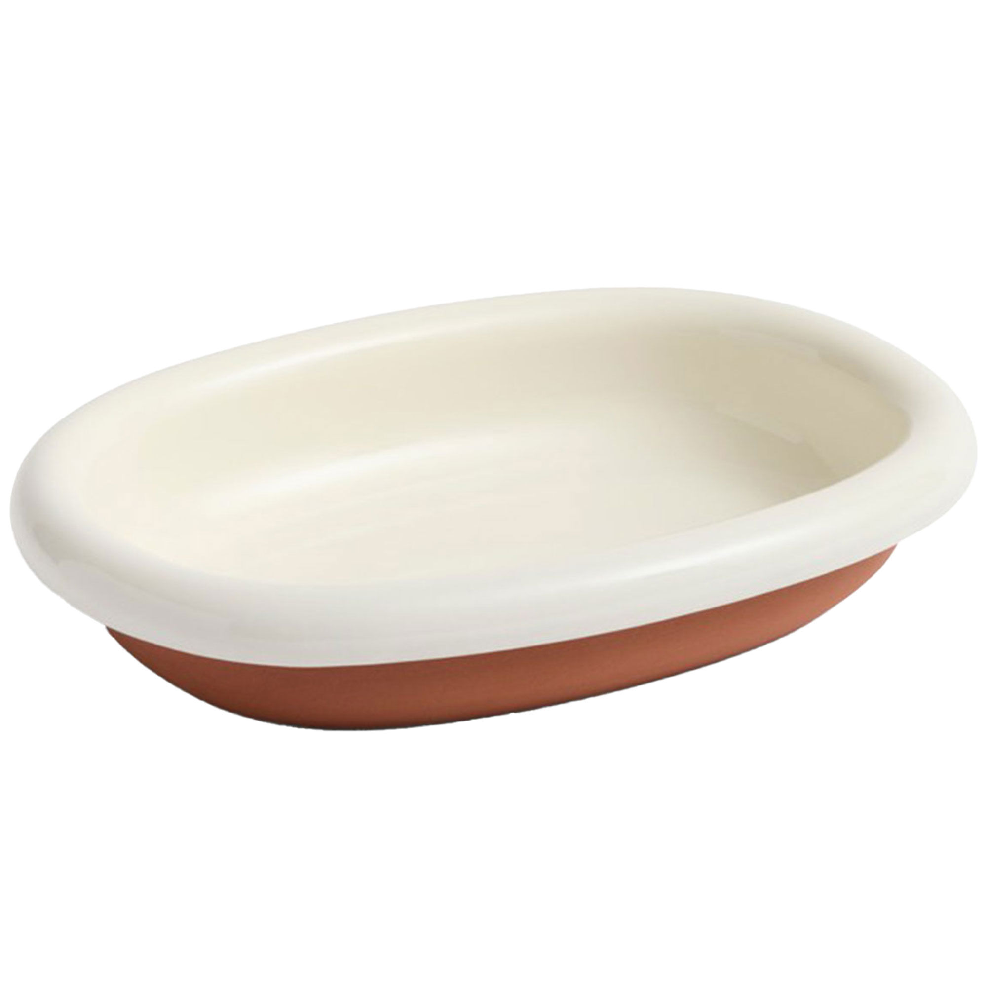 Hay Barro Oval Tallerken Small  Benhvid