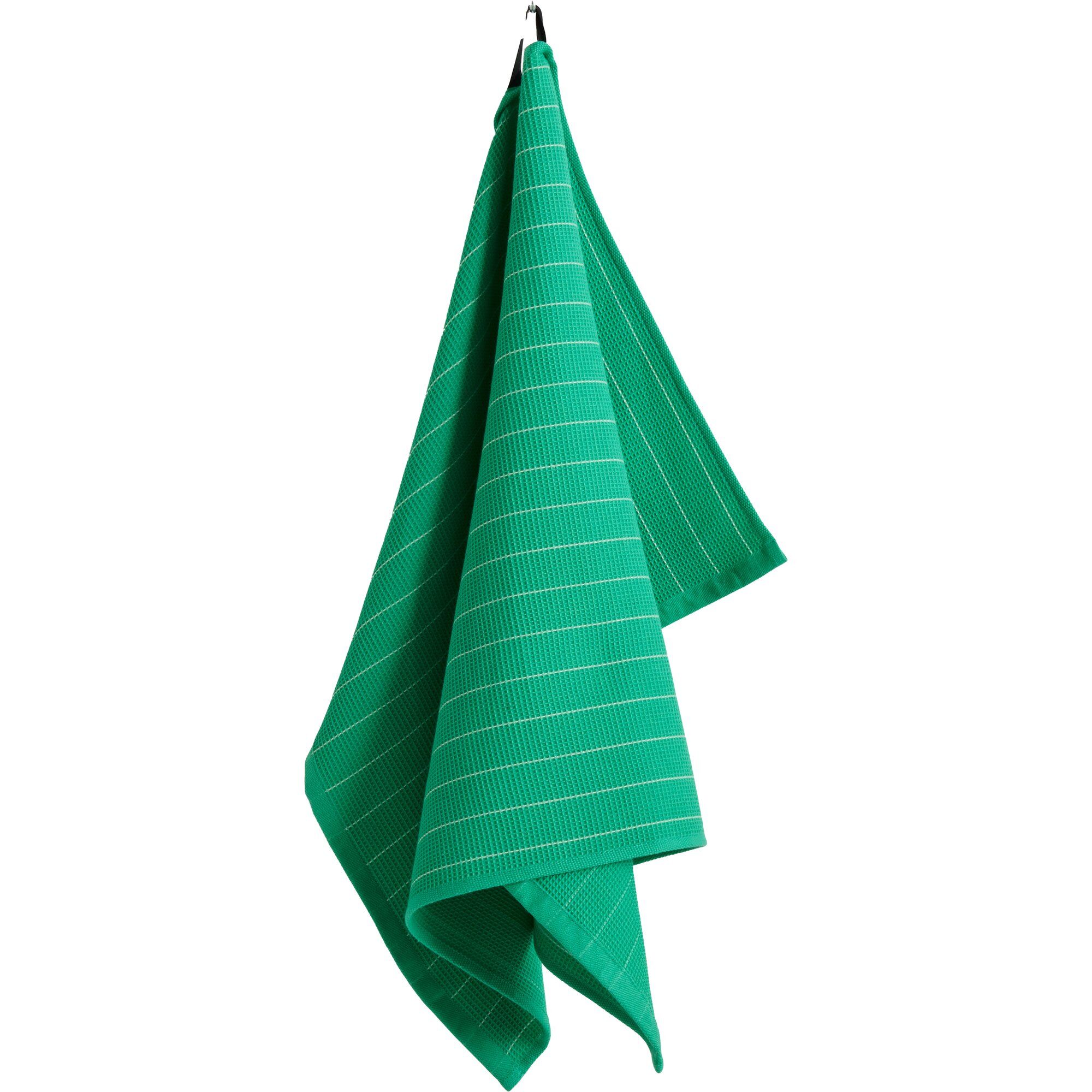Hay Canteen Viskestykke  Green Pinstripe