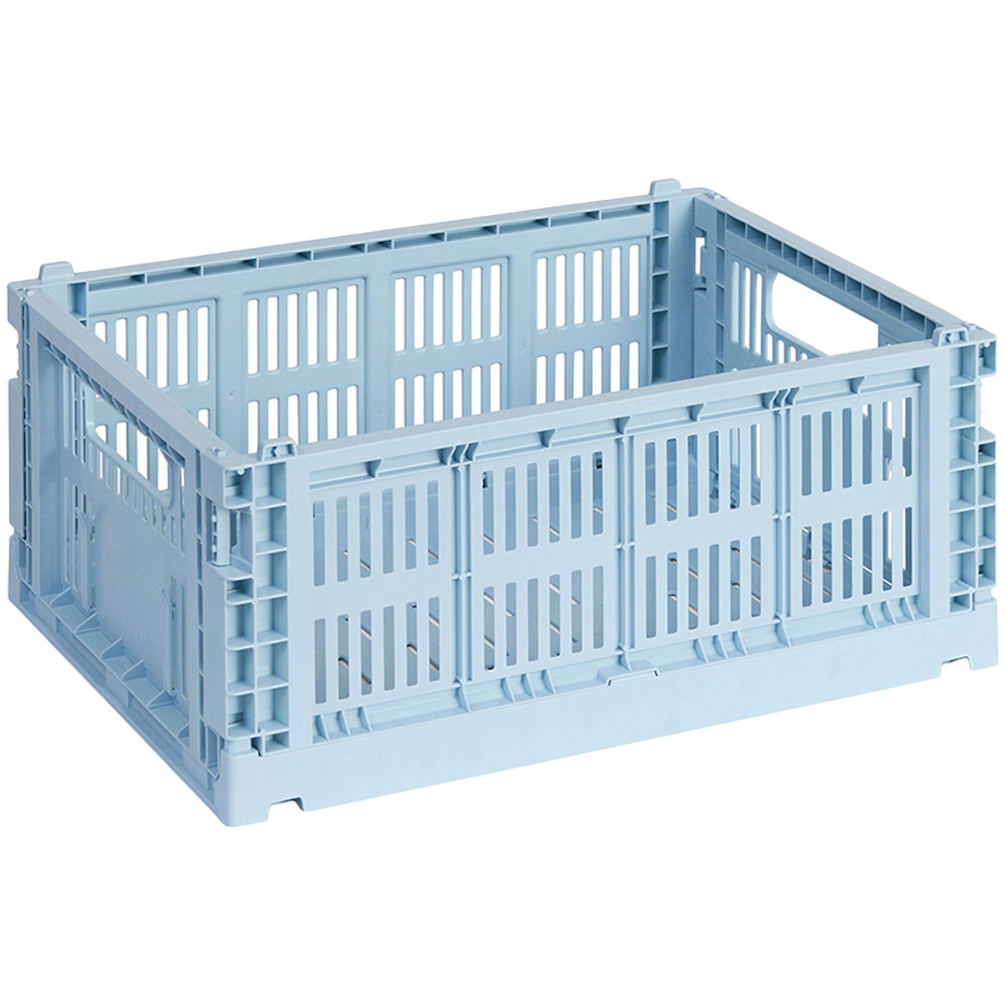 Hay Colour Crate Medium Opbevaringskasse  Soft Blue
