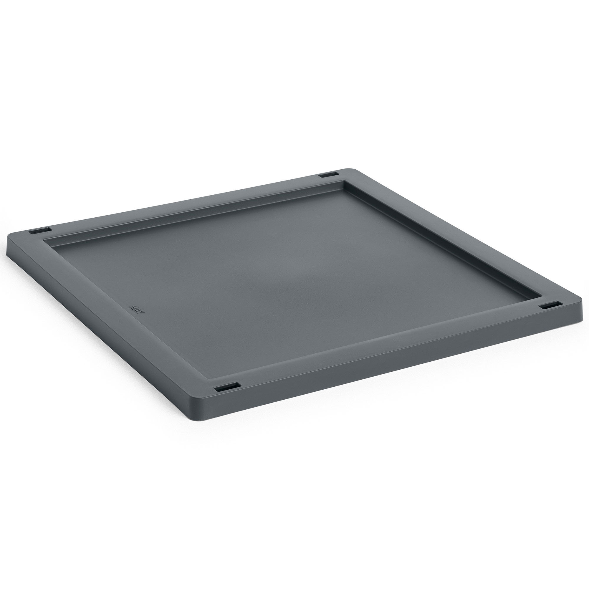 Hay Colour Crate Medium Square Cube Låg  Charcoal