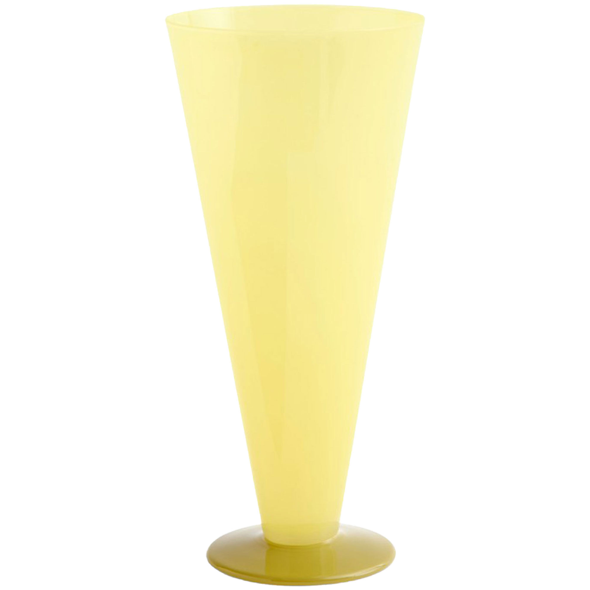 Hay Conical Vase Large  Gul Limegrøn