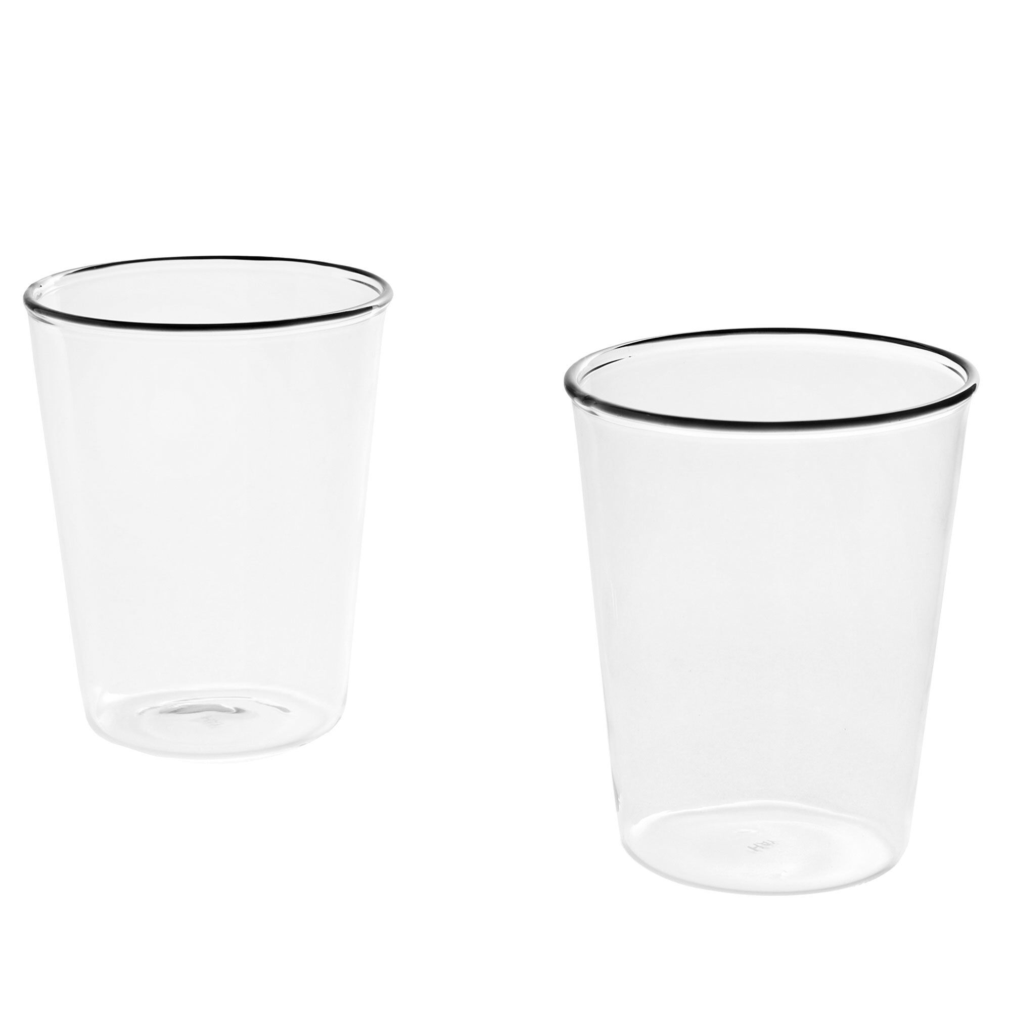 Hay Glas  Klar Med Sort Kant    Stk