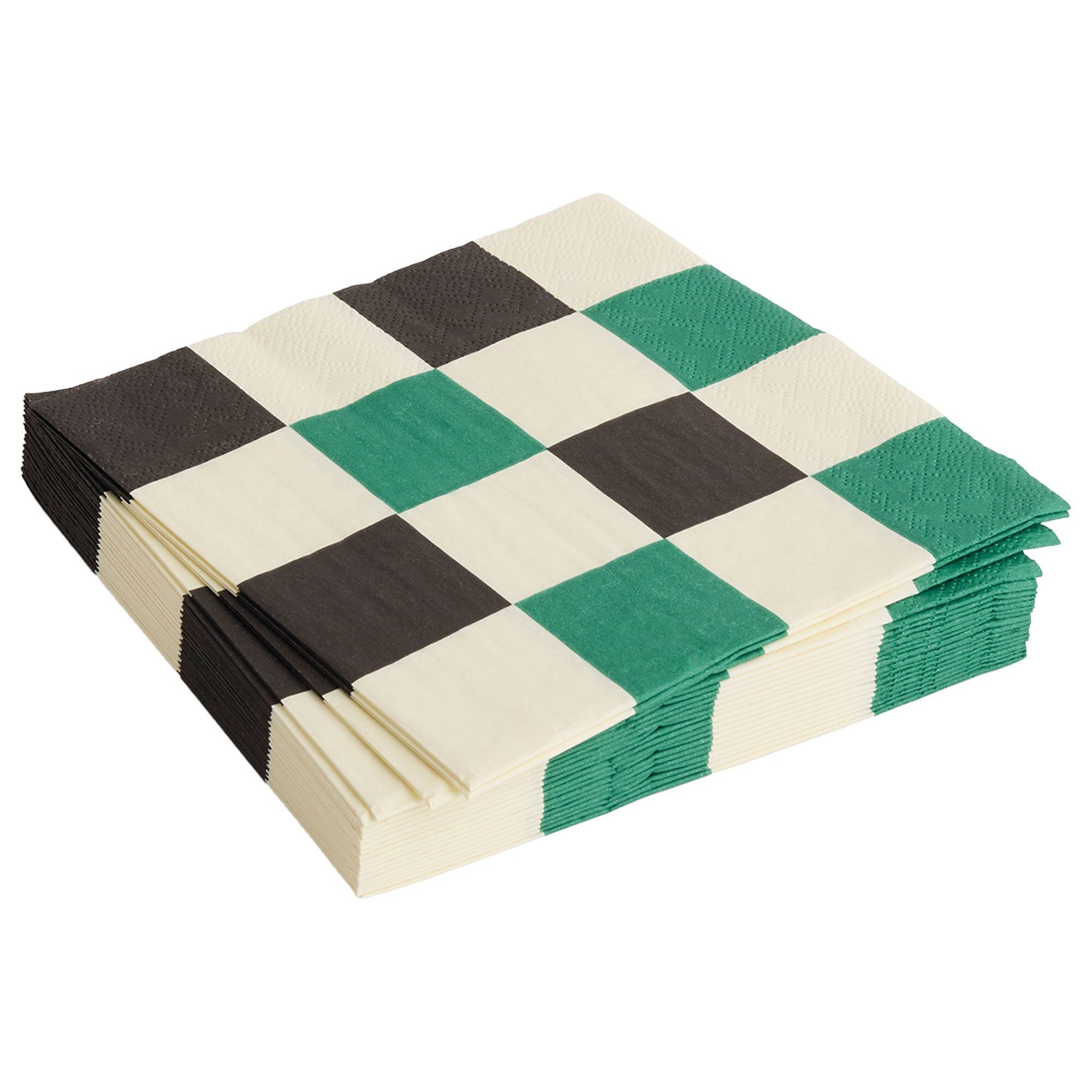Hay Pattern Frokostserviet  Off White Grøn Sort