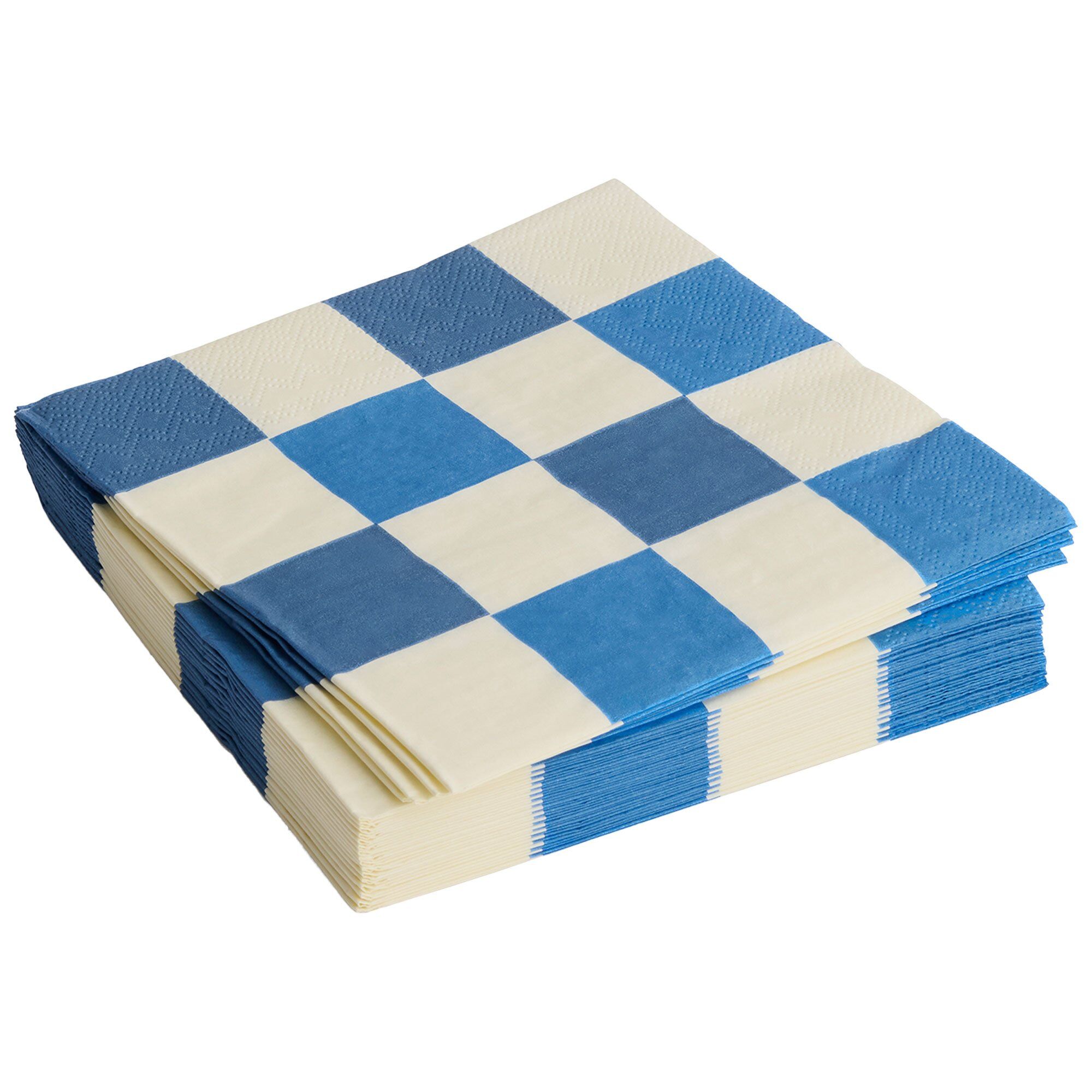 Hay Pattern Middagsserviet  Off White Blå