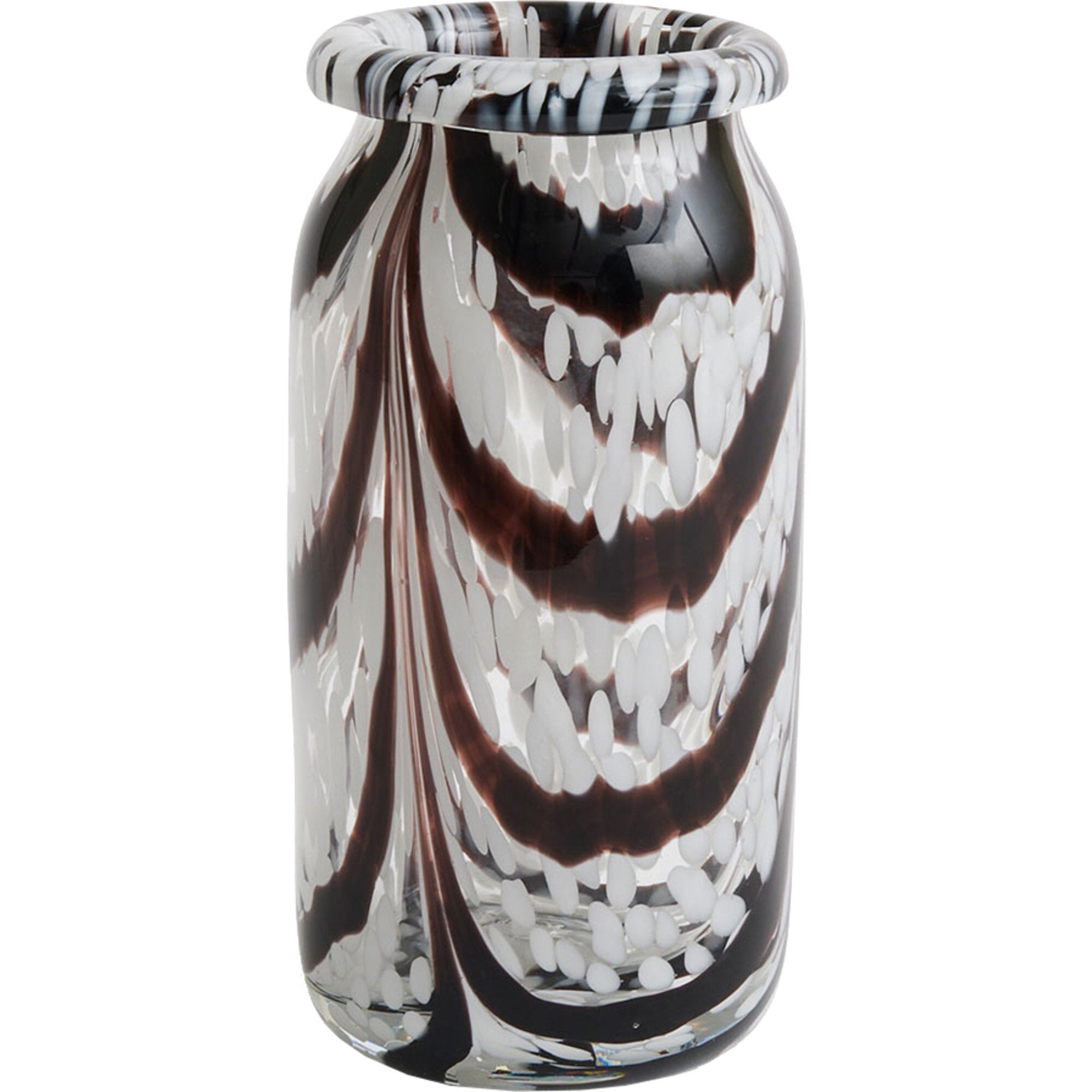 Hay Splash Vase  -small  Coffee   White