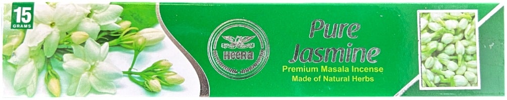 Heera Røgelsespinde Pure Jasmine 15 Stk