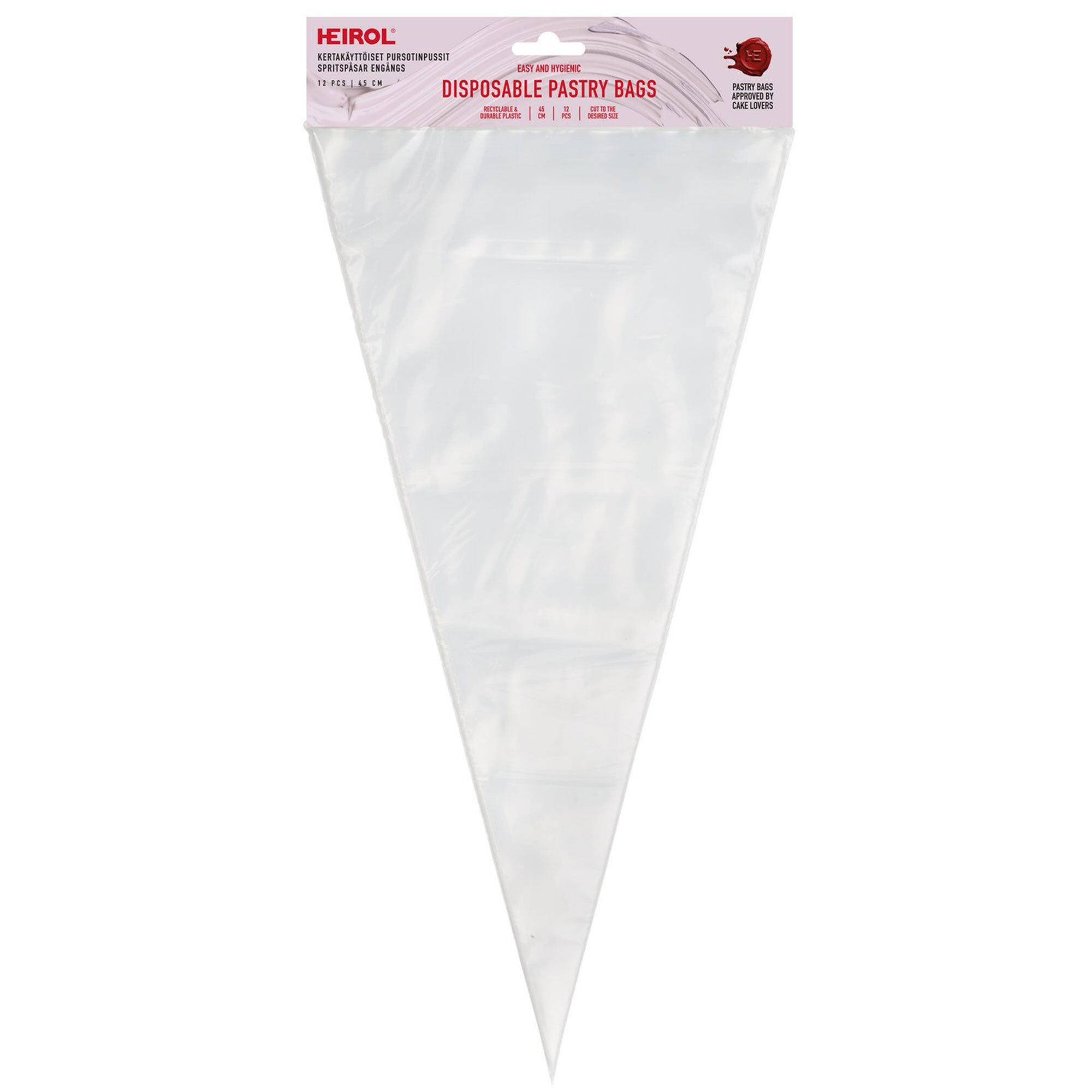 Heirol Engangssprøjteposer 45 Cm  12 Stk