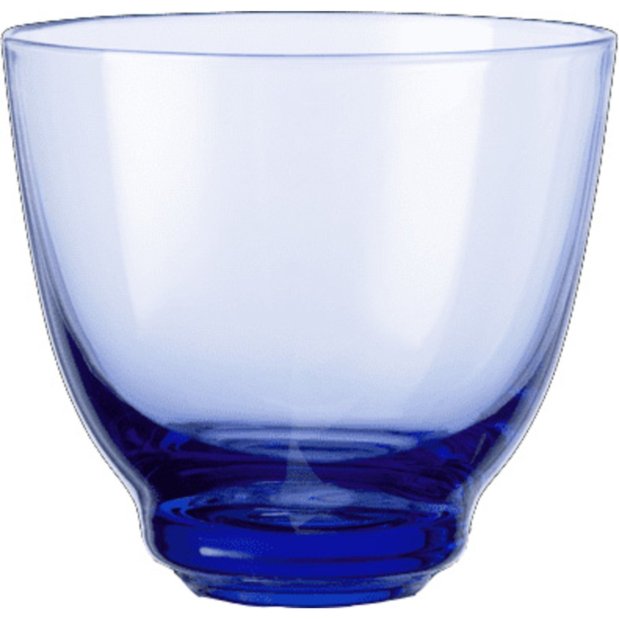 Holmegaard Flow Vandglas 35 Cl  Mørkeblå