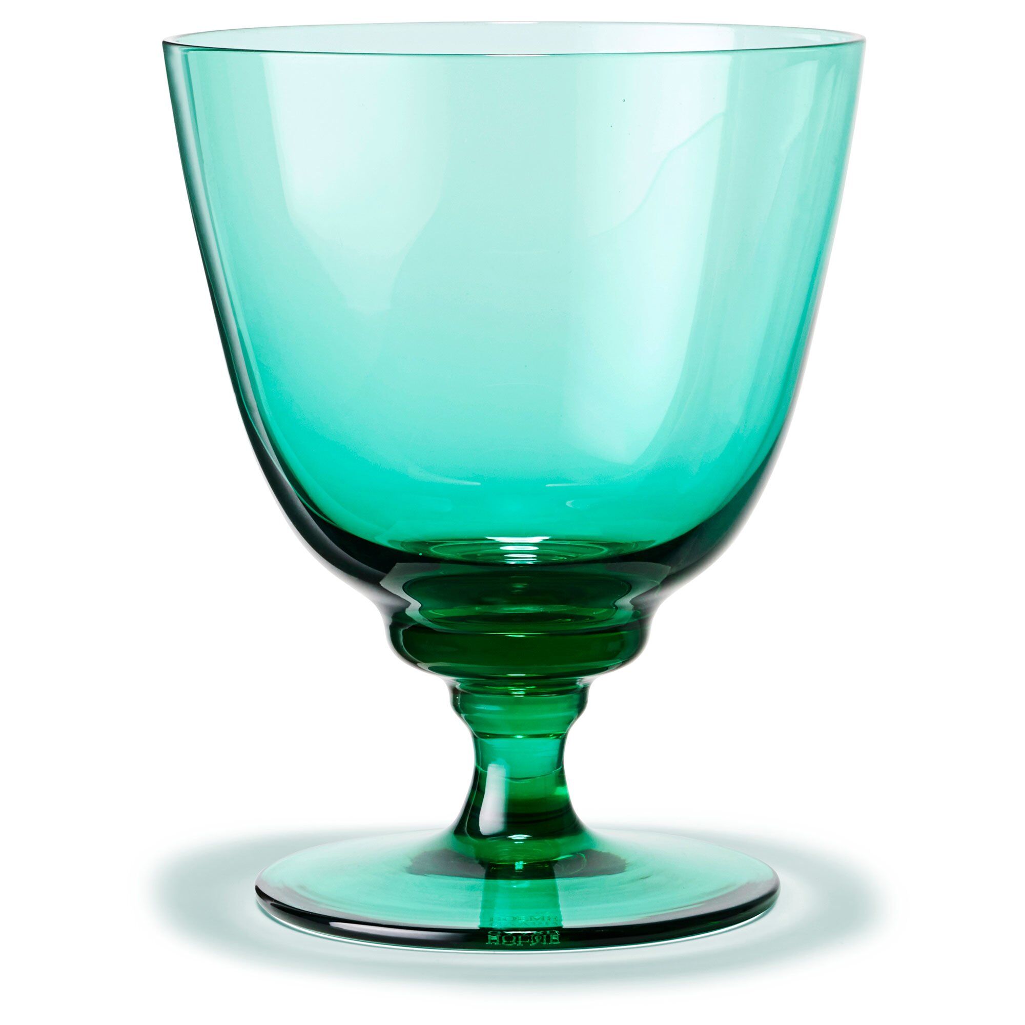 Holmegaard Flow Vandglas På Fod 35 Cl  Emerald Green