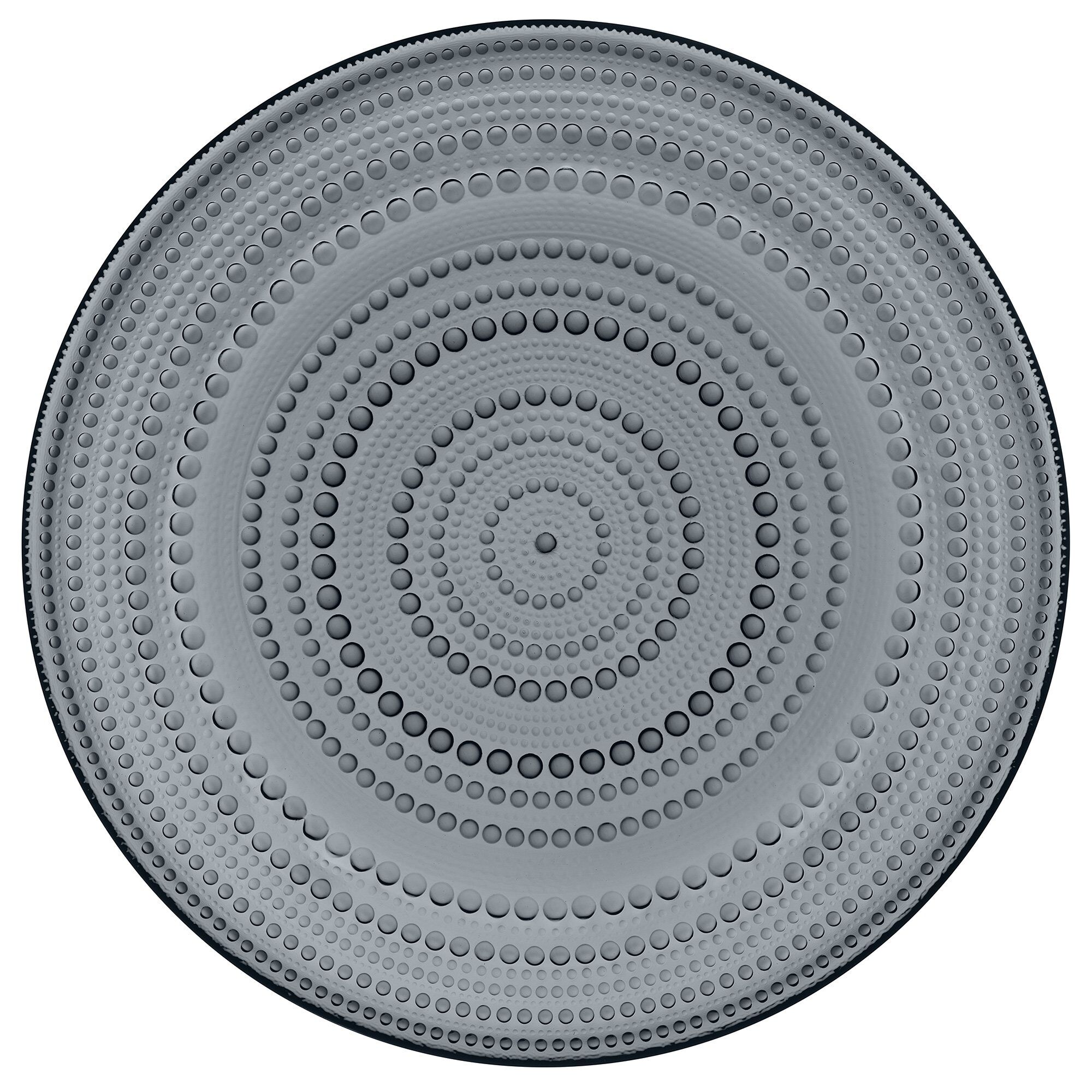 Iittala Kastehelmi Tallerken 31   Cm  Mørk Grå