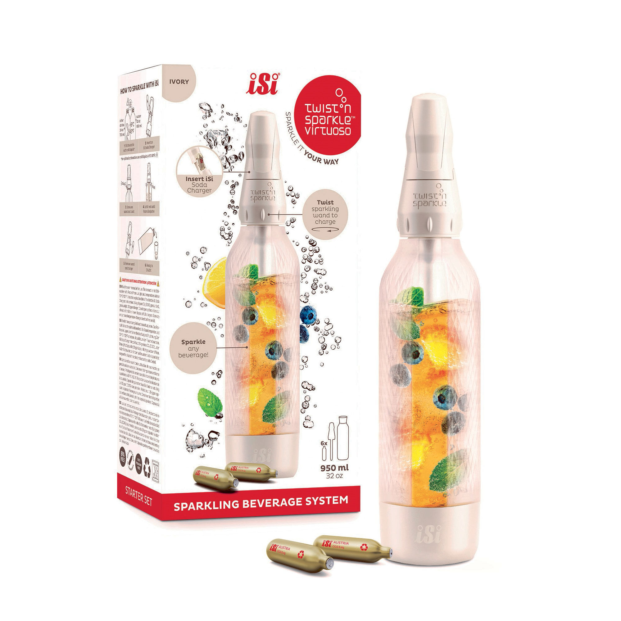 Isi Twistâ   Sparkle Virtuoso Starter  Ivory
