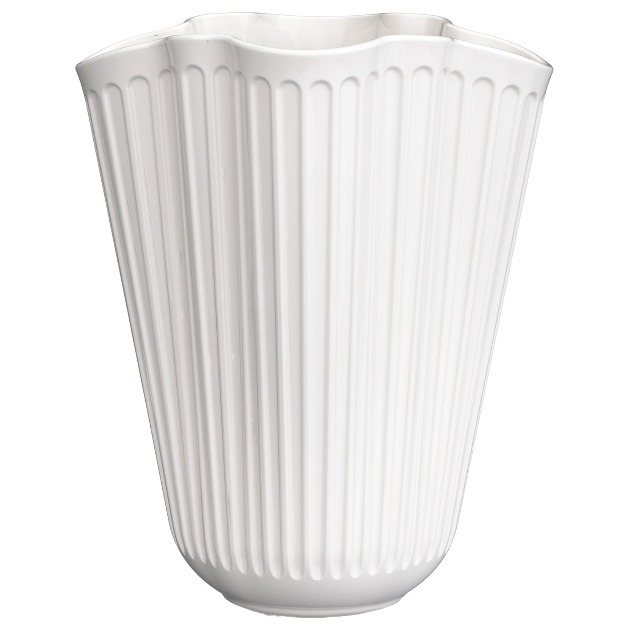 Kähler Hammershøi Unfold Vase 16   Cm  Hvid