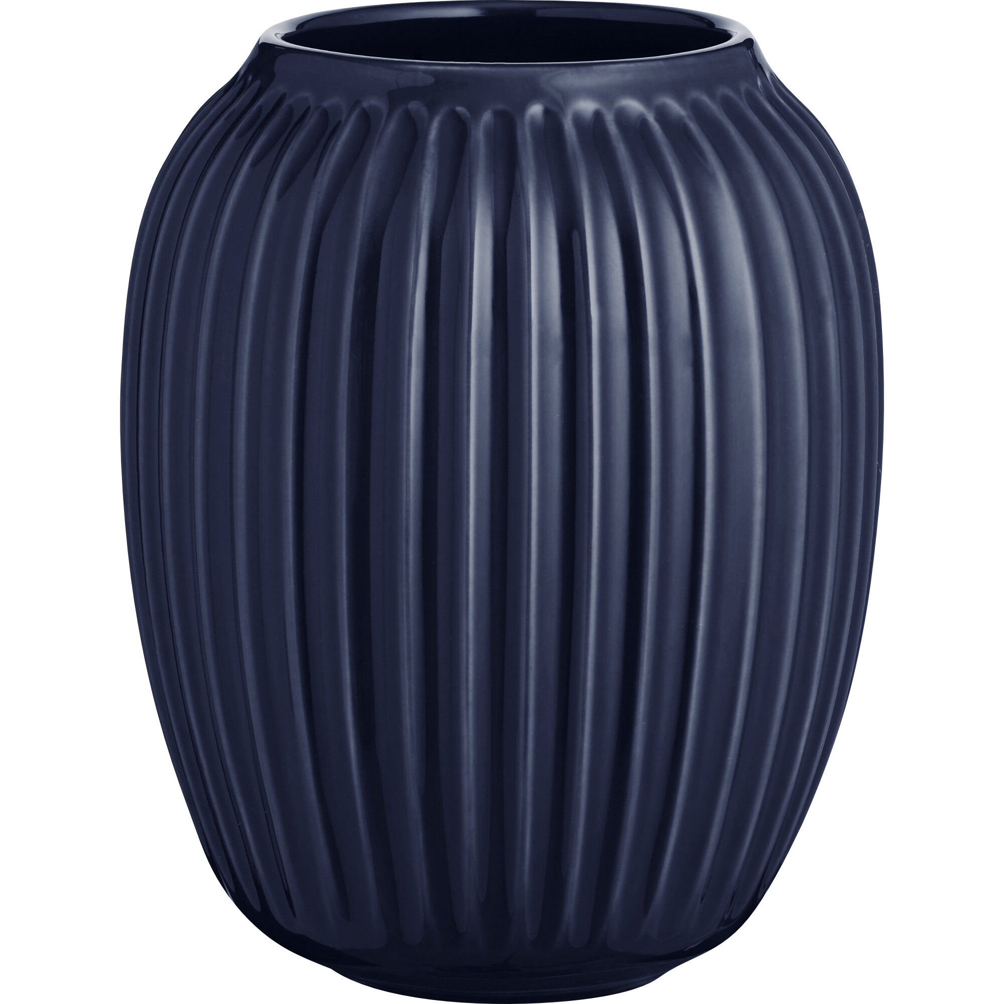 Kähler Hammershøi Vase  20 Cm Indigoblå