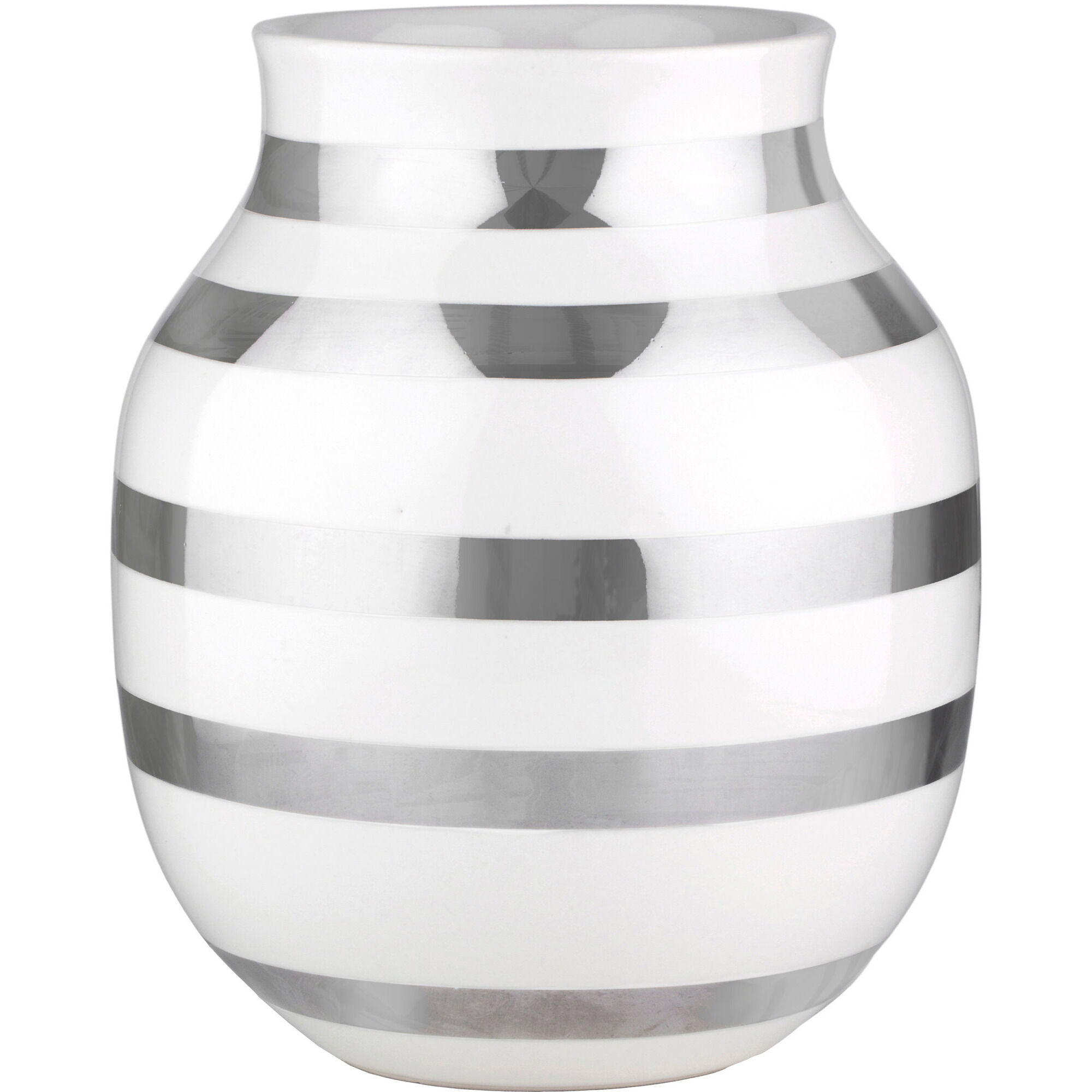 Kähler Omaggio Vase Sølv 20 Cm