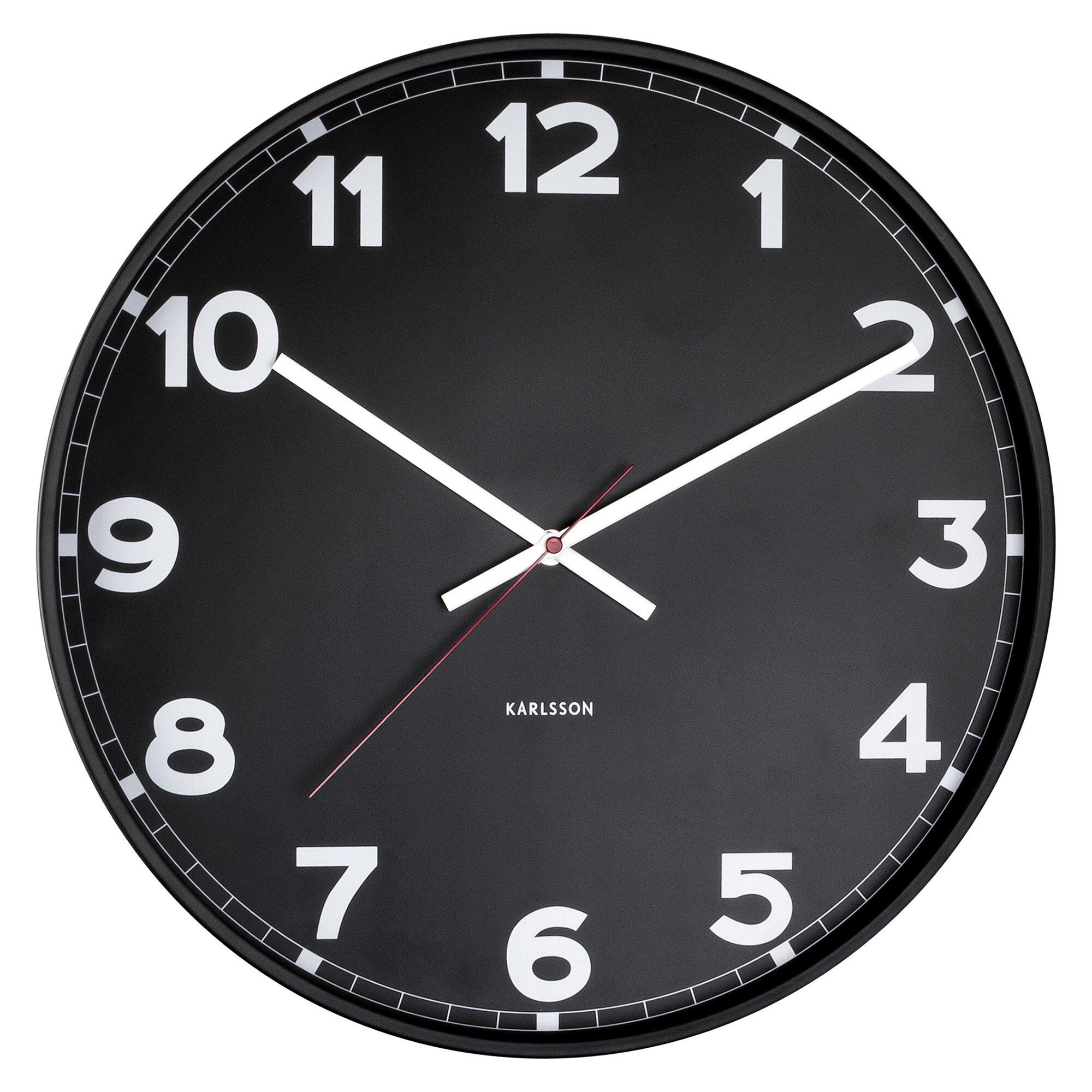 Karlsson New Classic Vægur 40   Cm  Sort