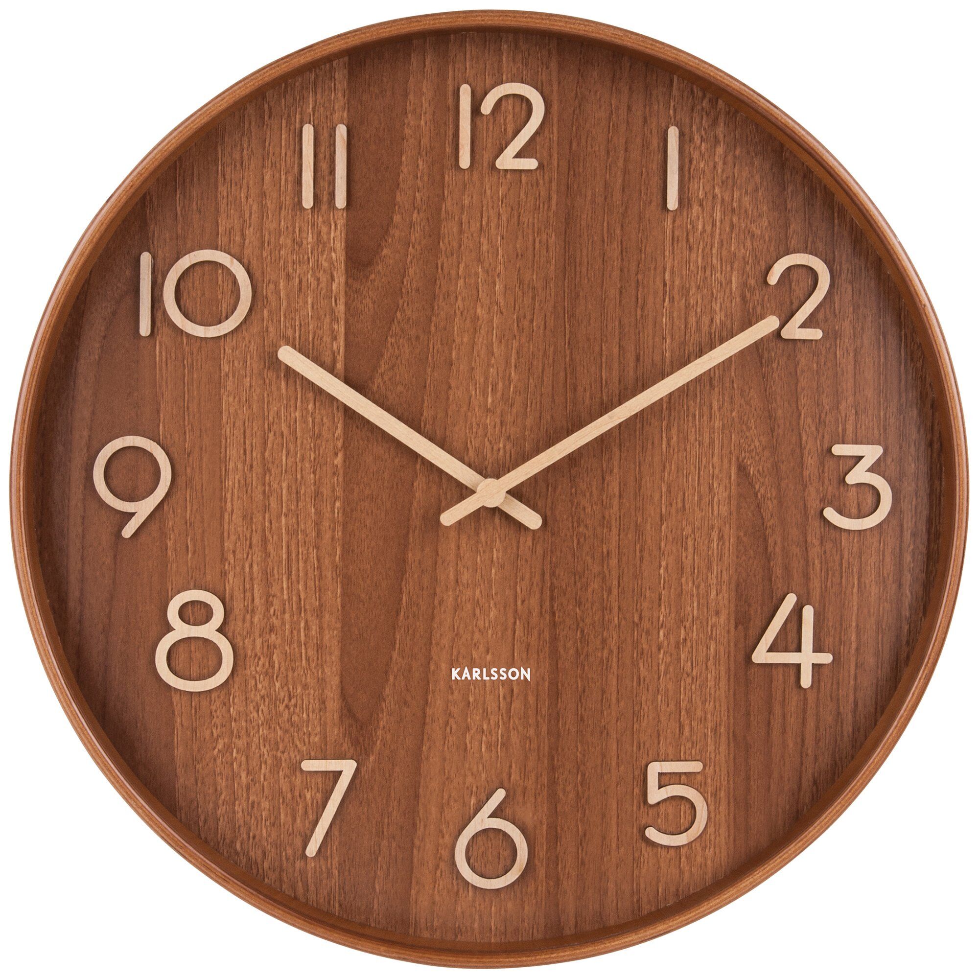 Karlsson Pure Vægur 40 Cm  Dark Wood