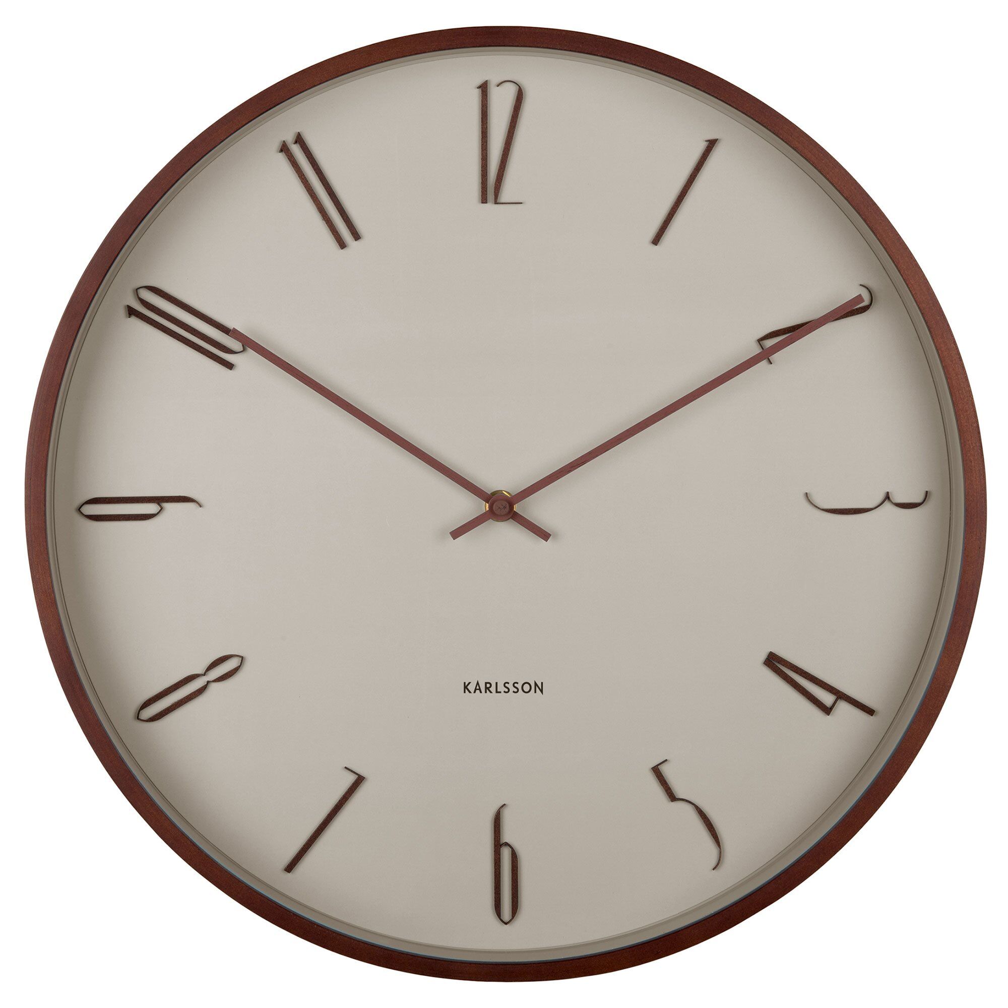 Karlsson Scandia Vægur 40 Cm  Warm Grey