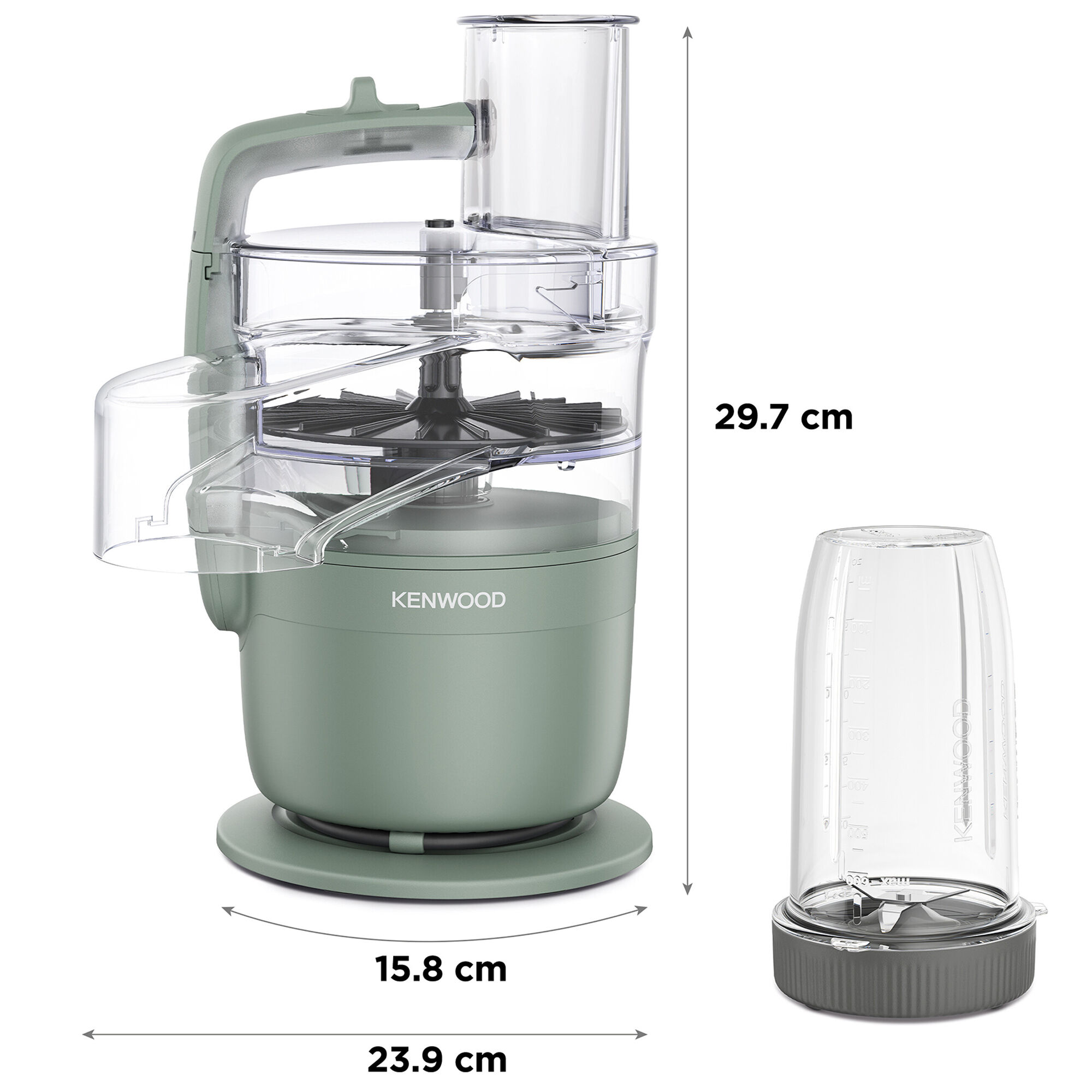 Kenwood Fdp23 380 Gr Foodprocessor  Grøn