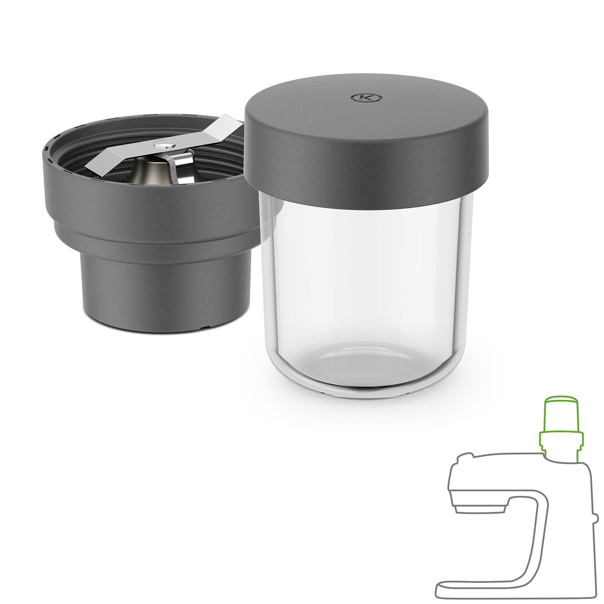 Kenwood Kag30 000gy Go Minihakker  Grå