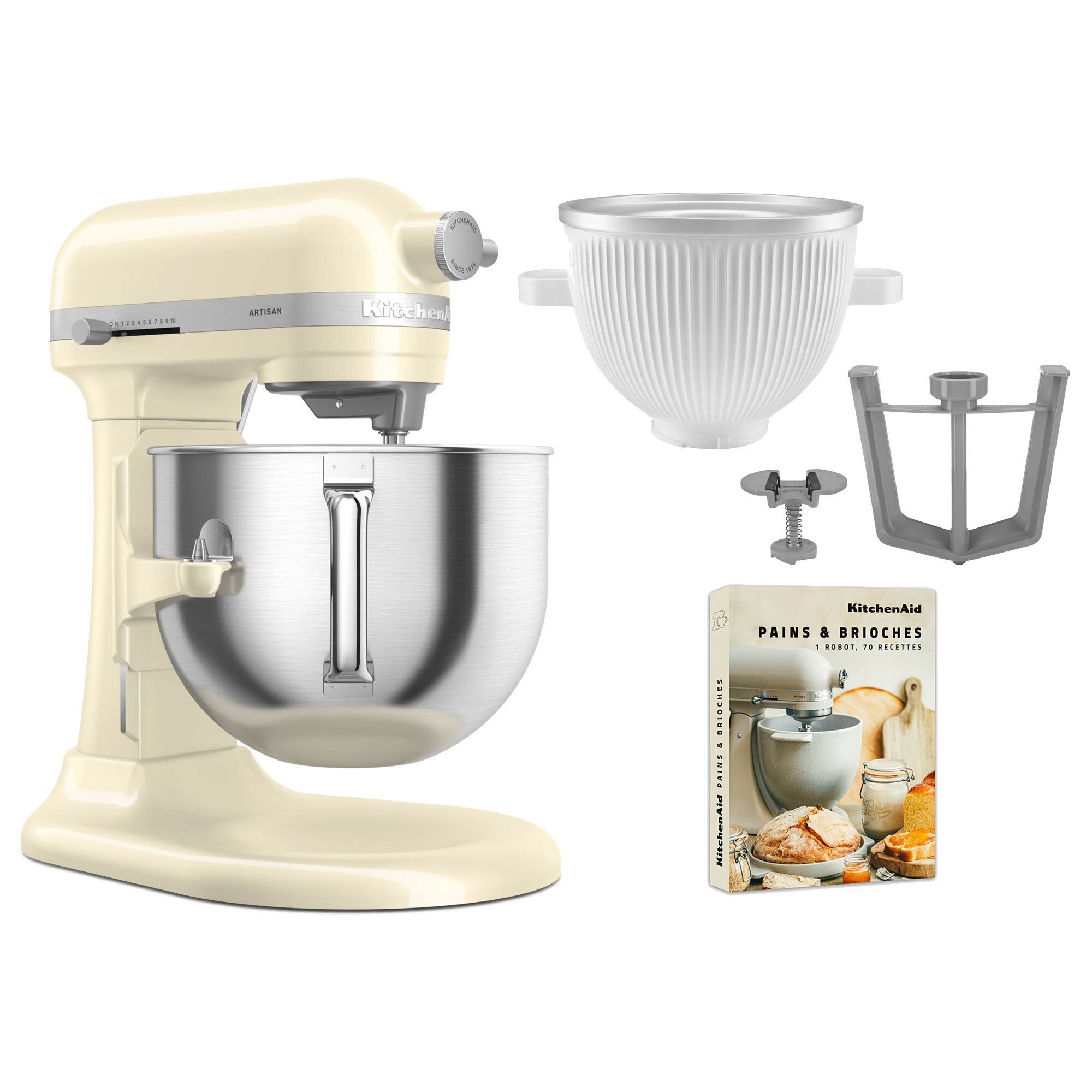 Kitchenaid Artisan 5ksm70shxe Køkkenmaskine     Liter   5ksmicm Ice Cream Maker  Almond Cream