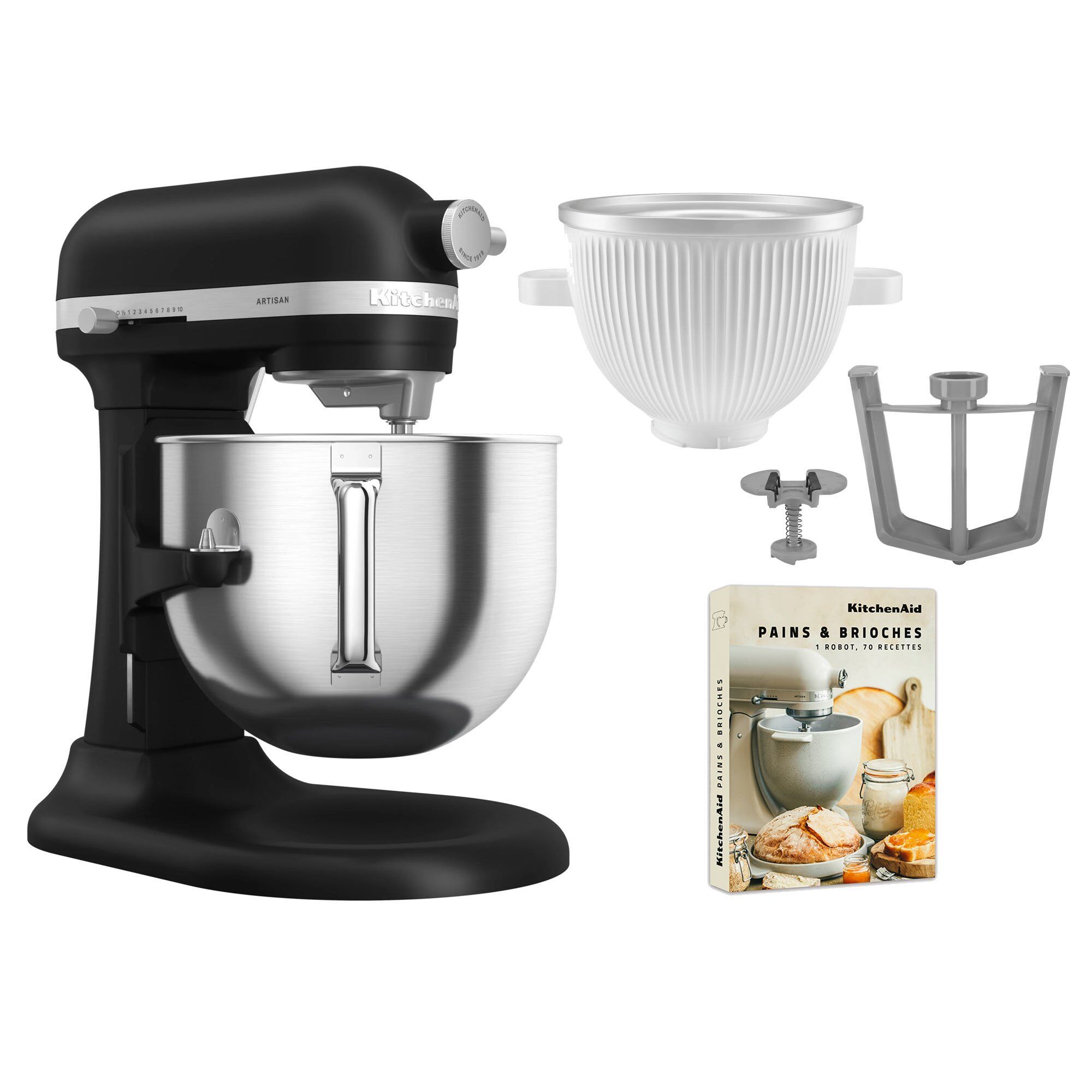 Kitchenaid Artisan 5ksm70shxe Køkkenmaskine     Liter   5ksmicm Ice Cream Maker  Black Matte