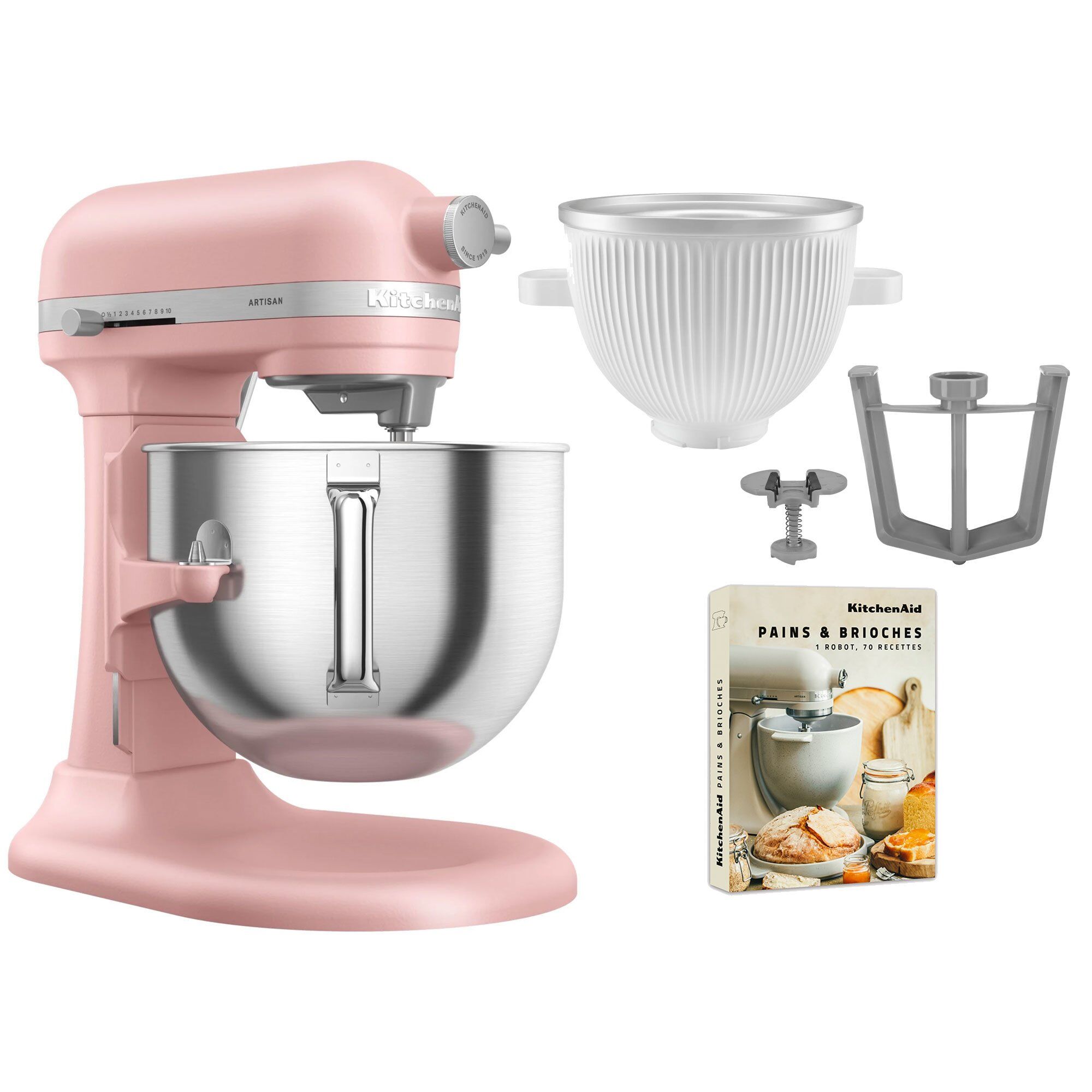 Kitchenaid Artisan 5ksm70shxe Køkkenmaskine     Liter   5ksmicm Ice Cream Maker  Dried Rose
