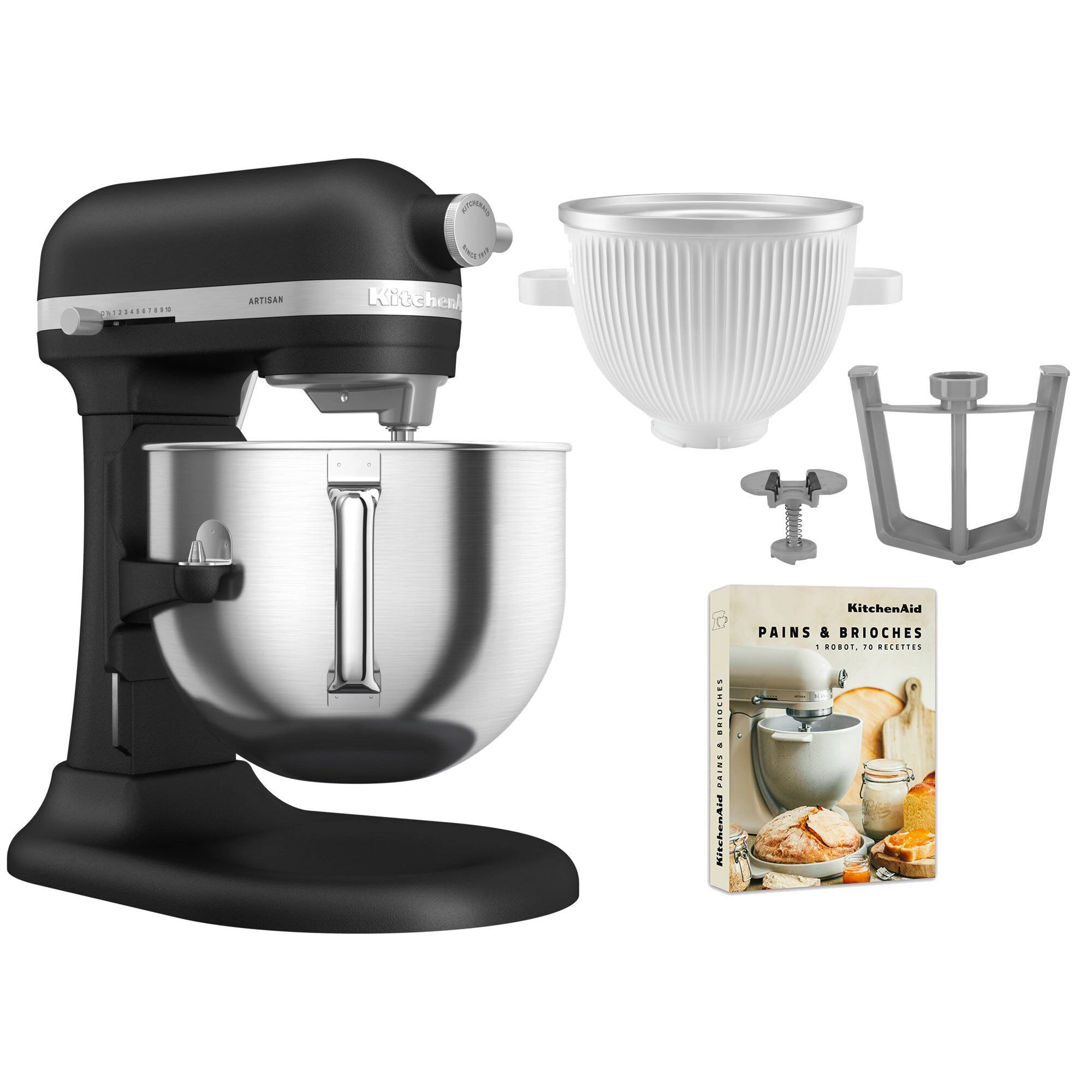 Kitchenaid Artisan 5ksm70shxe Køkkenmaskine     Liter   5ksmicm Ice Cream Maker  Imperial Black