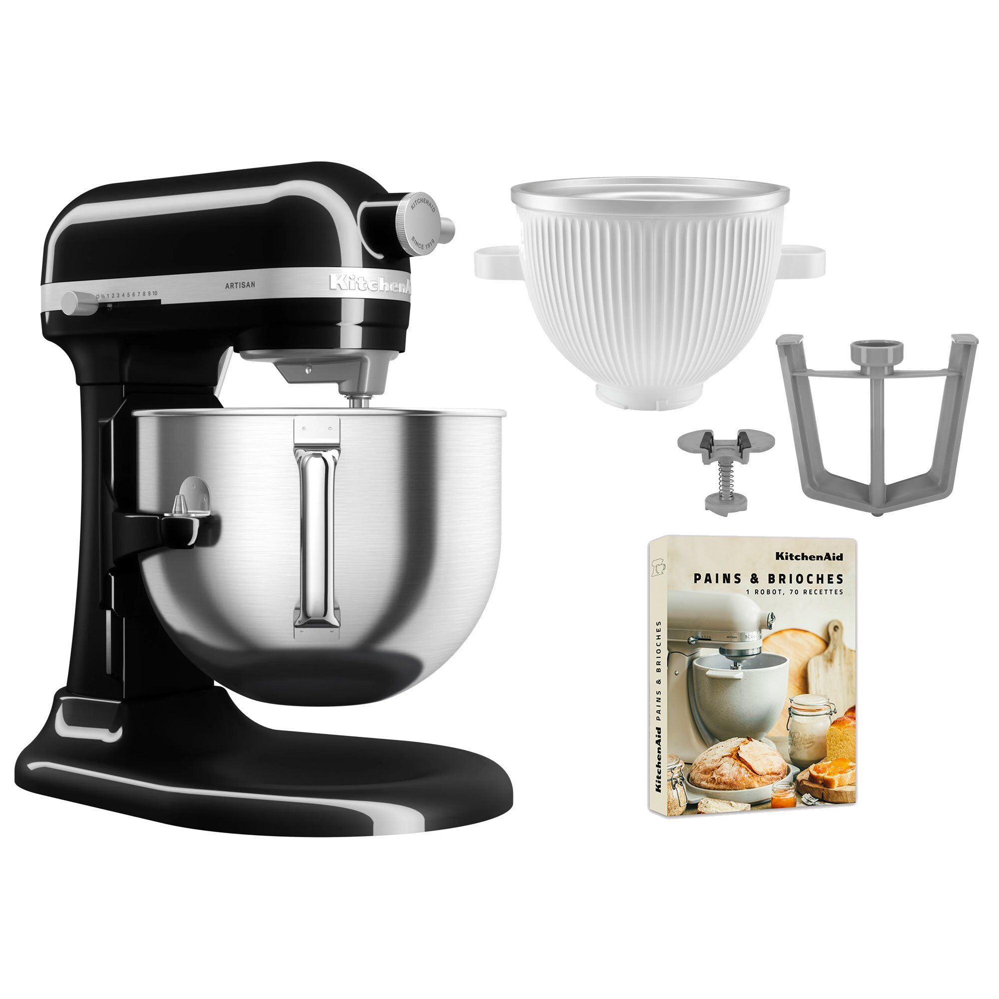 Kitchenaid Artisan 5ksm70shxe Køkkenmaskine     Liter   5ksmicm Ice Cream Maker  Onyx Black