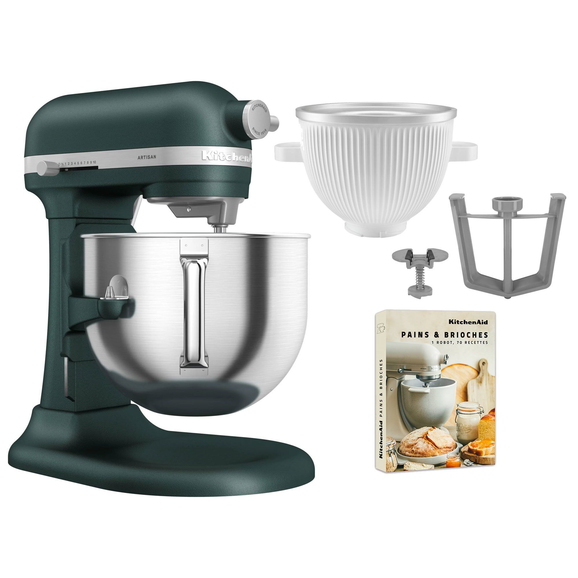 Kitchenaid Artisan 5ksm70shxe Køkkenmaskine     Liter   5ksmicm Ice Cream Maker  Pebbled Palm