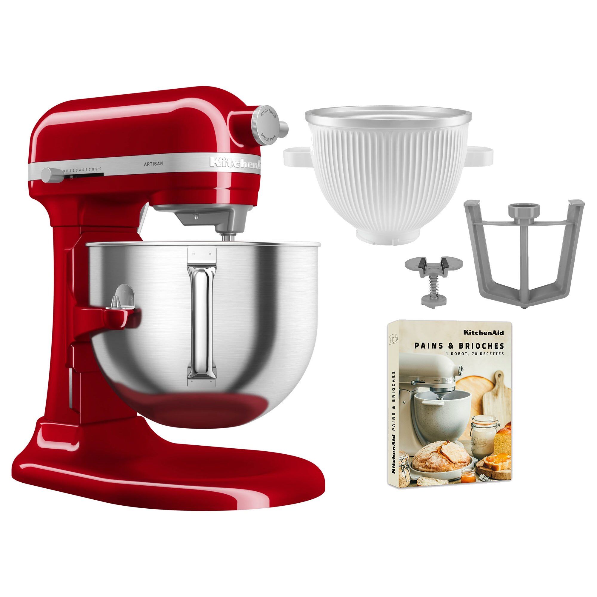 Kitchenaid Artisan 5ksm70shxe Køkkenmaskine     Liter   5ksmicm Ice Cream Maker  Red
