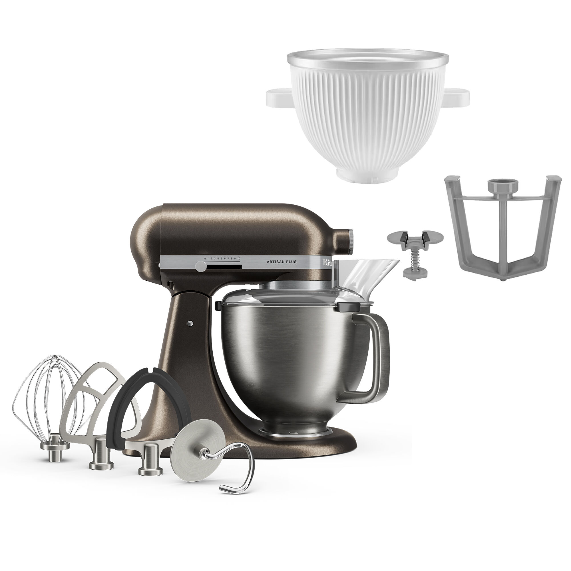 Kitchenaid Artisan Plus Køkkenmaskine Med Ismaskinetilbehør  Iron Ore