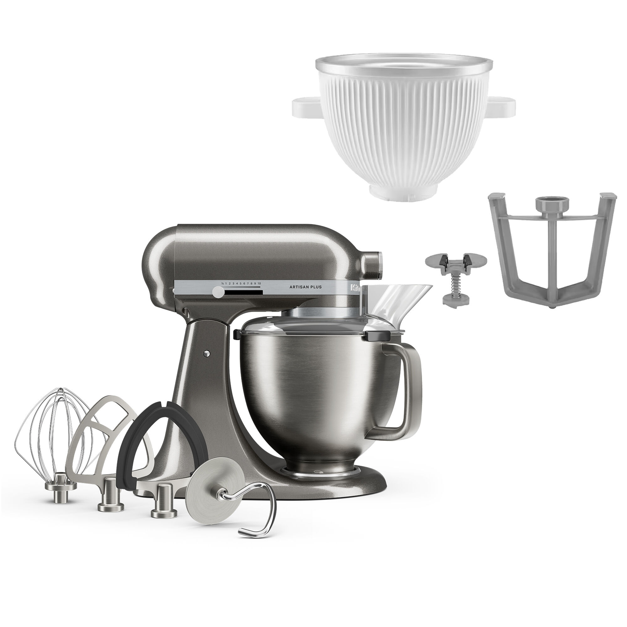 Kitchenaid Artisan Plus Køkkenmaskine Med Istilbehør  Medallion Silver